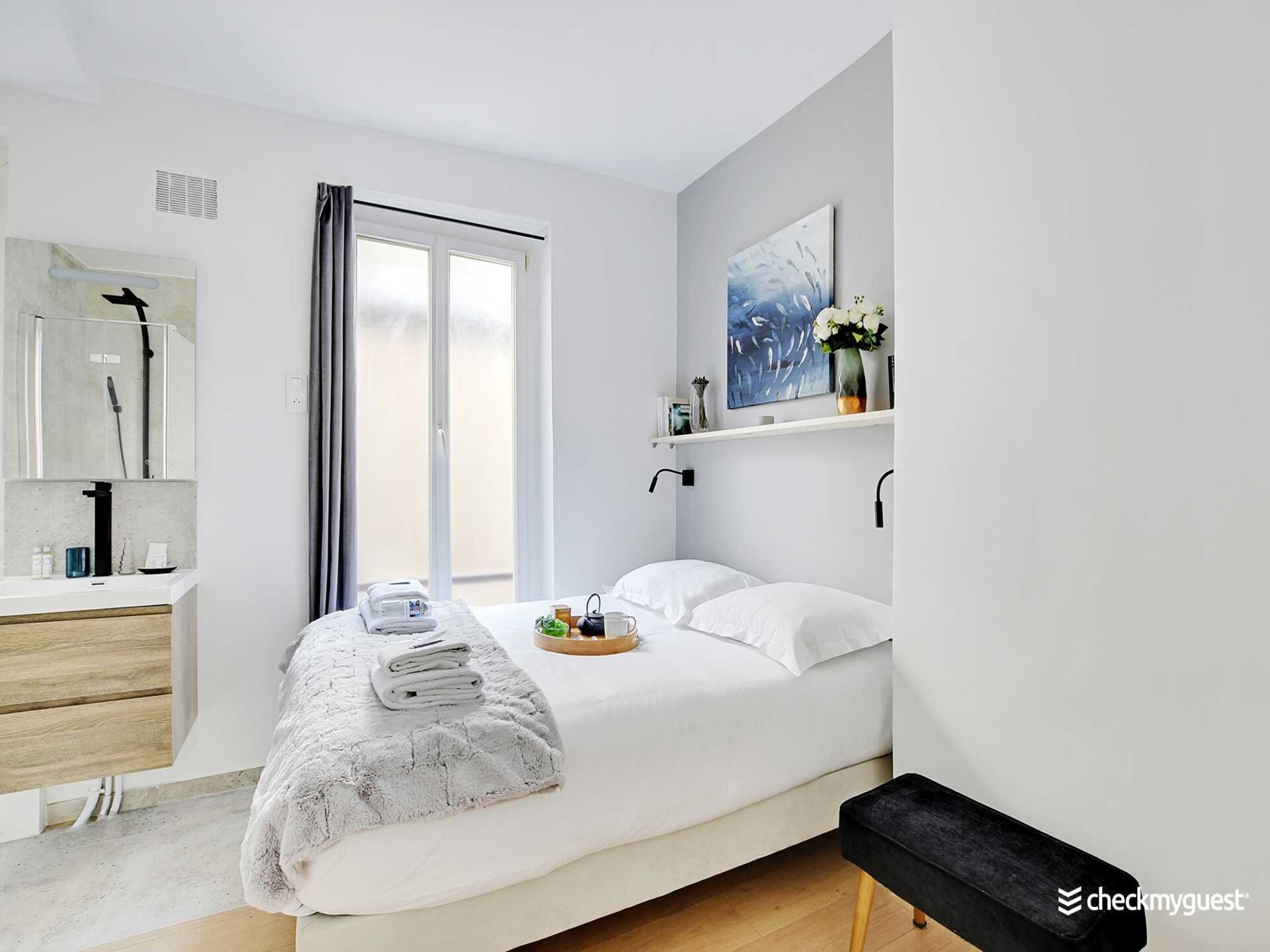 Designappartement 40m² in het 17e arrondissement, nabij Parc Martin-Luther-King - foto 12