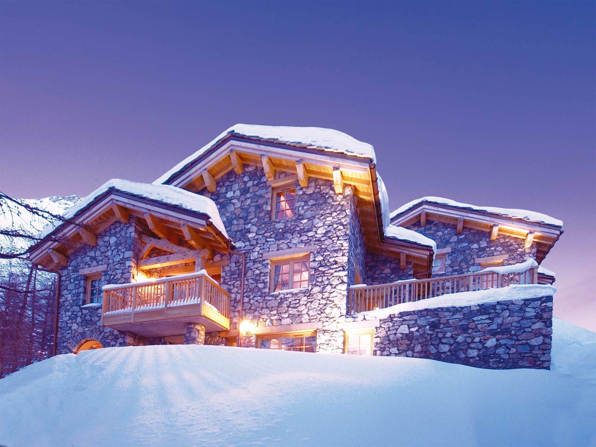 Chalet Davos: 10-persoons vrijstaand chalet op 20 meter van de piste in Val d'Isère - foto 22