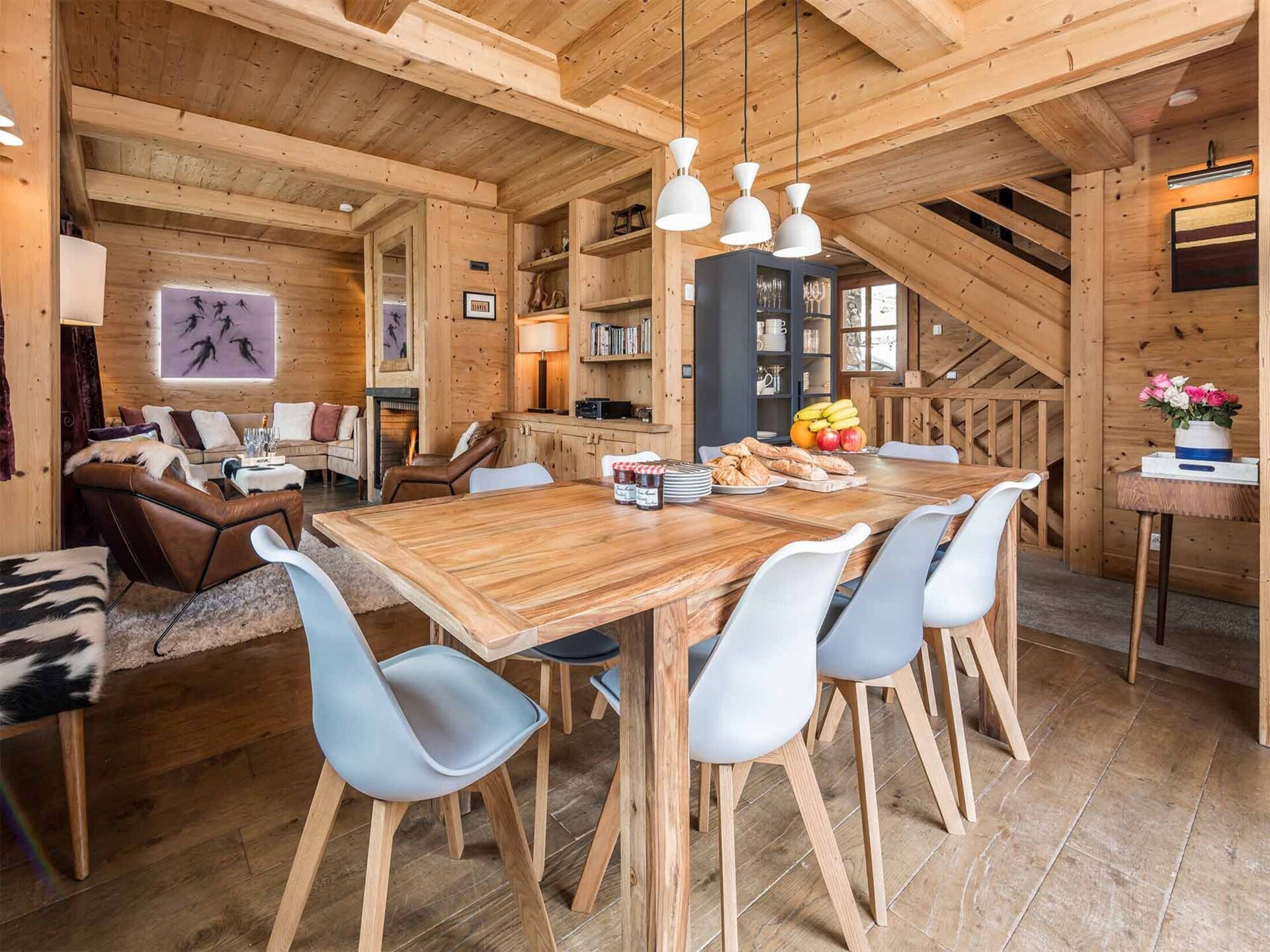 Chalet Davos: 10-persoons vrijstaand chalet op 20 meter van de piste in Val d'Isère - foto 3