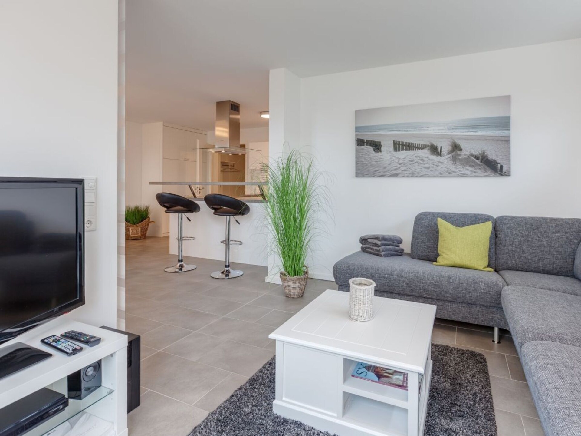 Licht appartement op de begane grond met terras en strandstoel in Westerland - foto 7