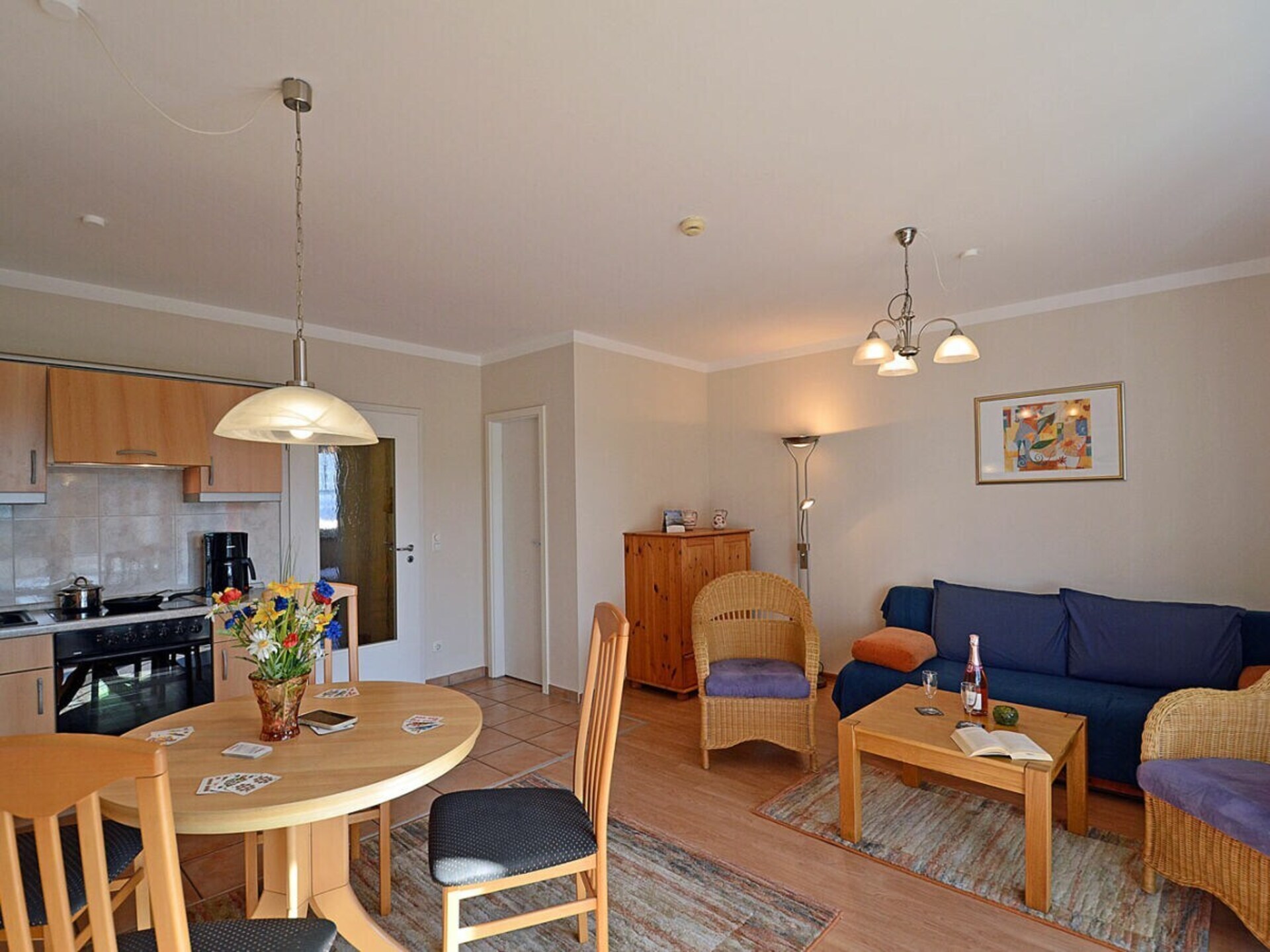 Knus vakantiehuis op 100m van strand in Glowe met balkon op het westen - foto 12