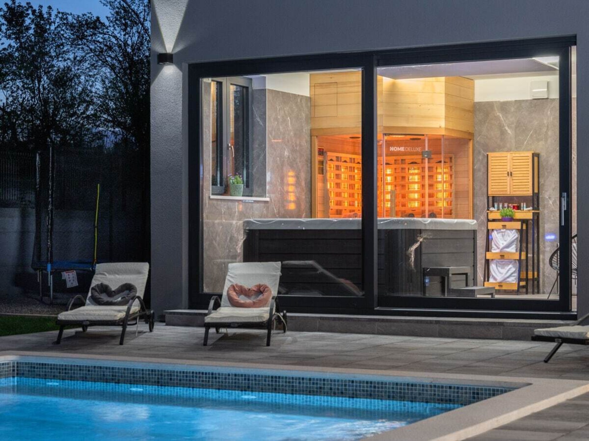 Villa Alison in Županići: privé wellness met verwarmd zwembad en sauna - foto 6