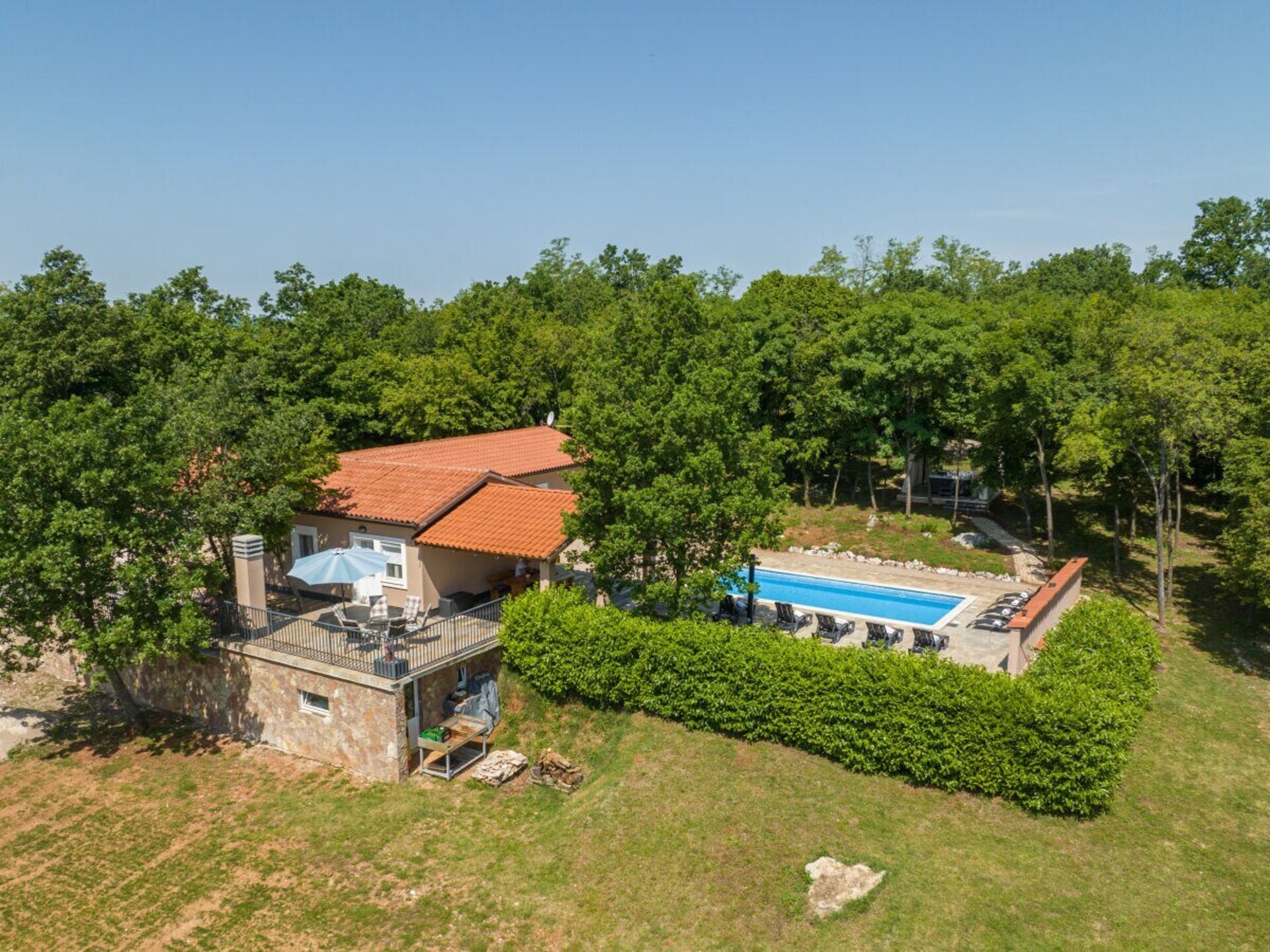 Villa St. Nikola: Ruim vakantiehuis voor 10 personen op 9400m² privéterrein - foto 46