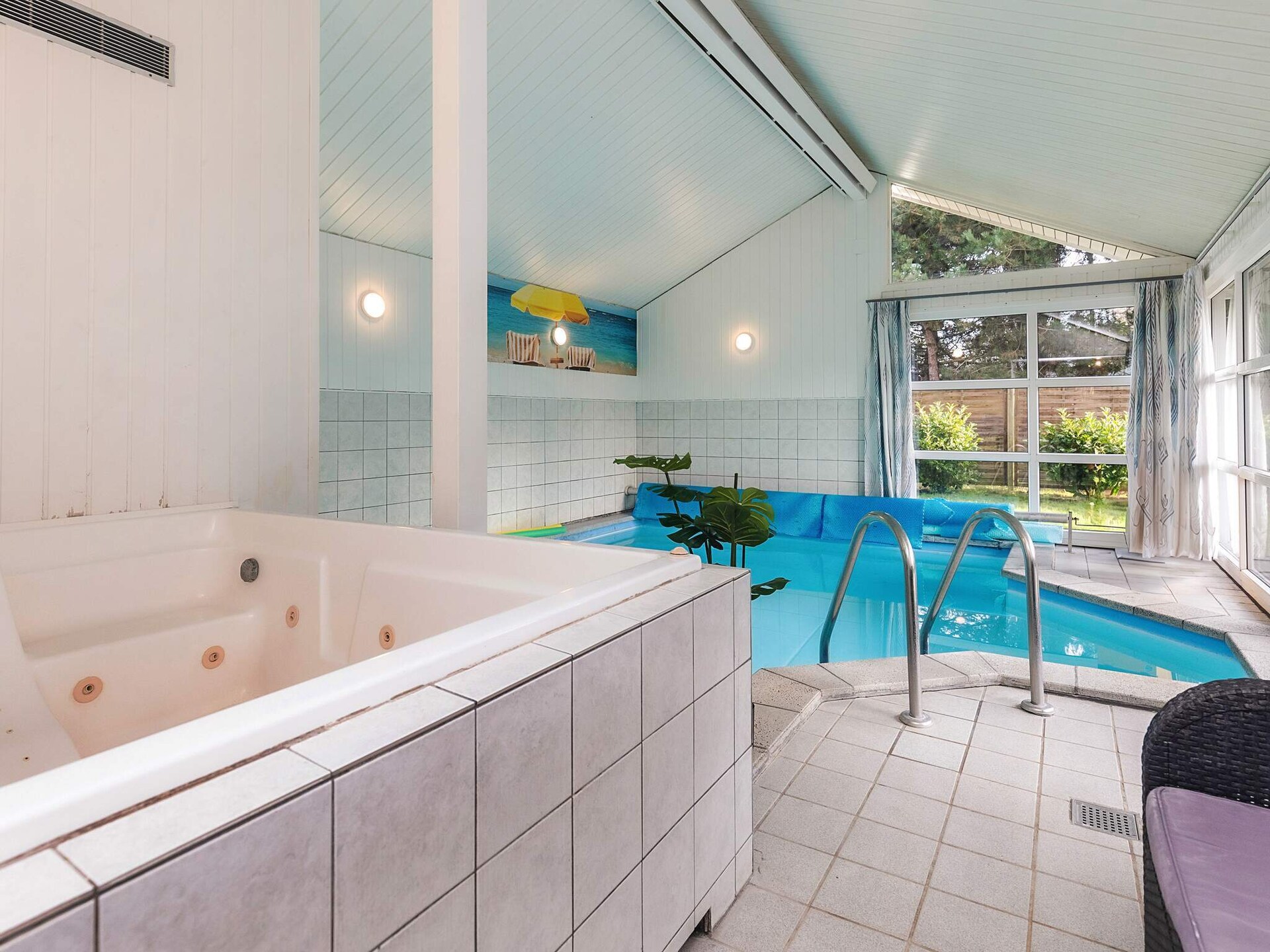 Luxe vakantiehuis met privé zwembad, sauna & whirlpool op 280m van strand - foto 33