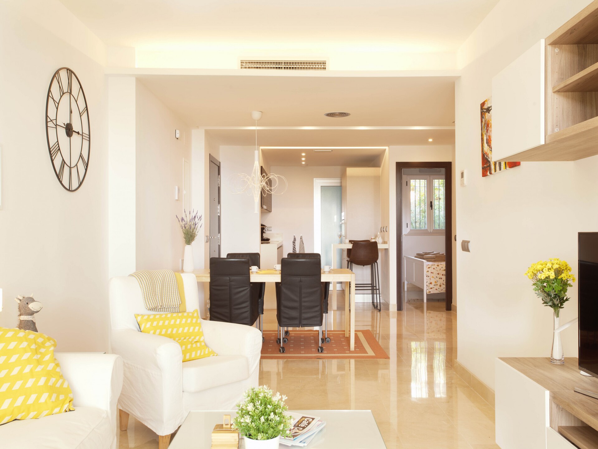 Licht appartement aan de golfbaan in Ojén met gemeenschappelijk zwembad - foto 7