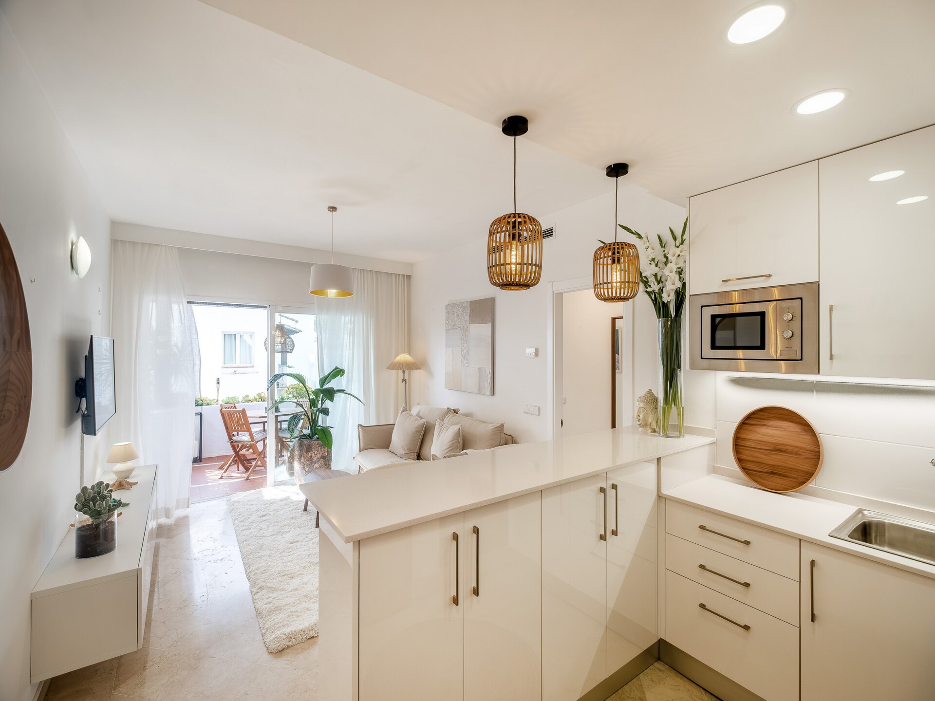 Knus appartement aan de golfbaan in Estepona, strand op 80 meter - foto 11