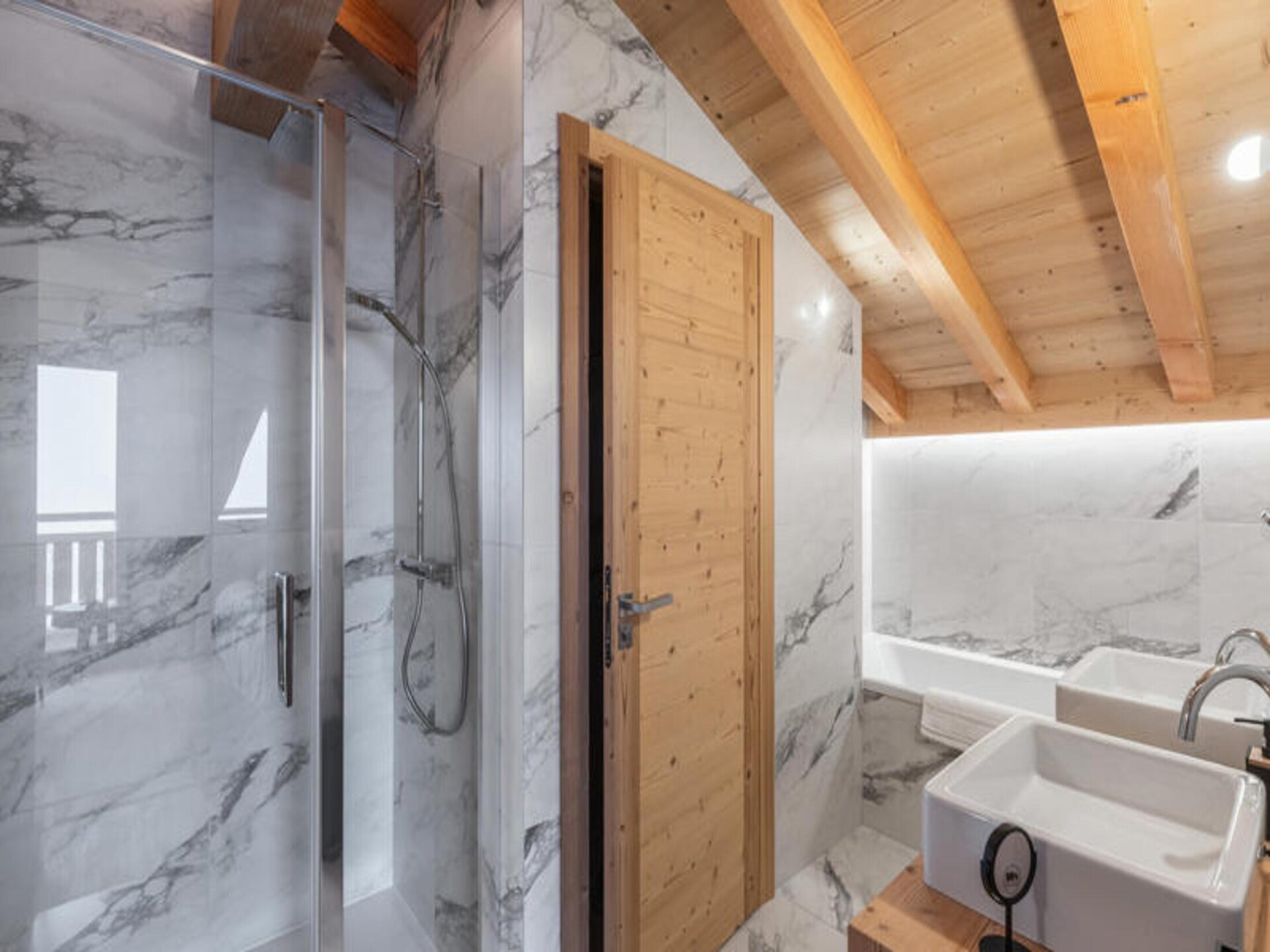 Luxe chalet Combloux: 12p, wellness, ski-in/ski-out, Mont Blanc-uitzicht - foto 20