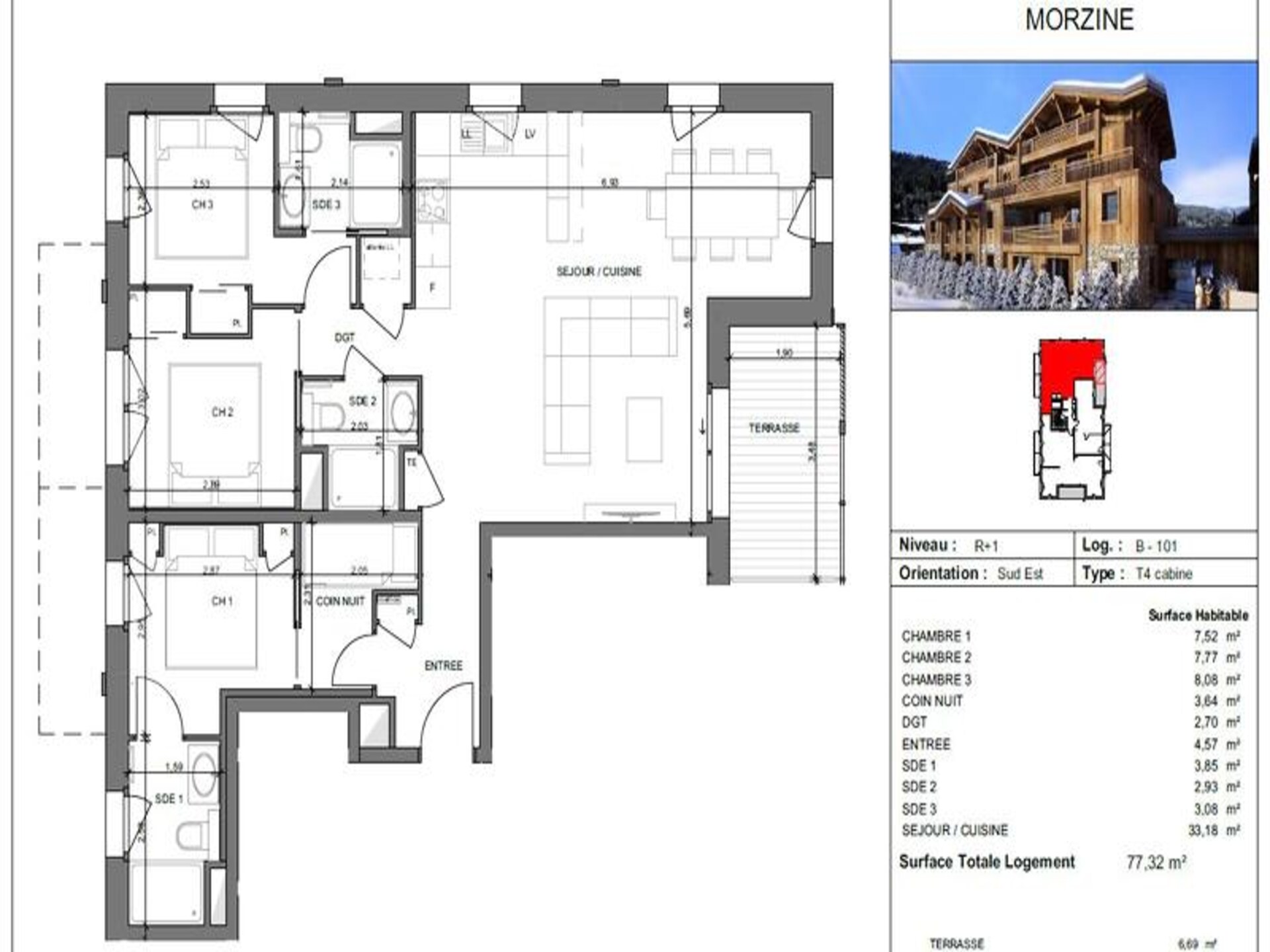 Ruim 8-persoons appartement vlakbij de Super-Morzine gondel in Morzine - foto 14