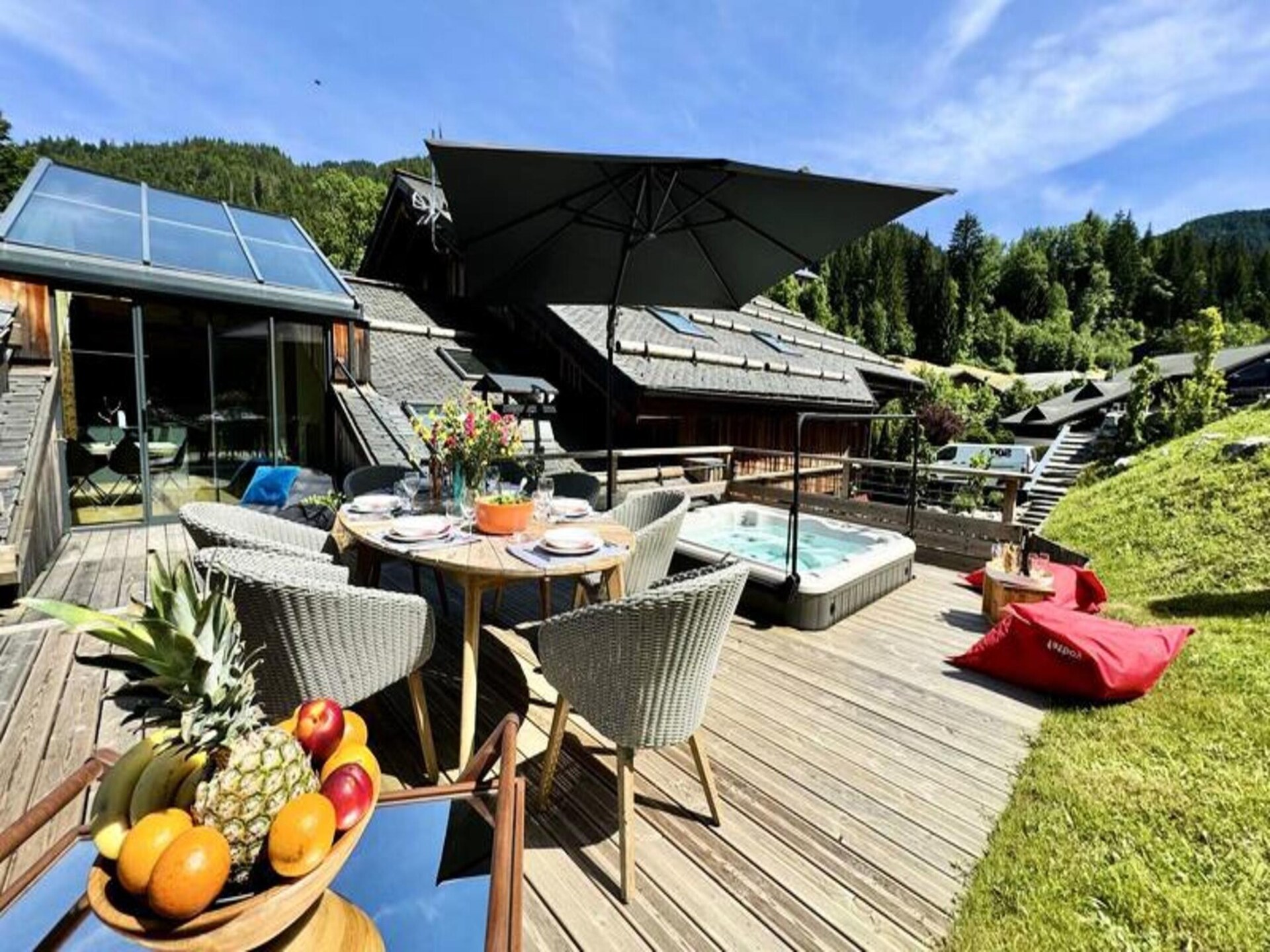 Ruim triplex appartement met jacuzzi in het hart van Morzine - foto 26