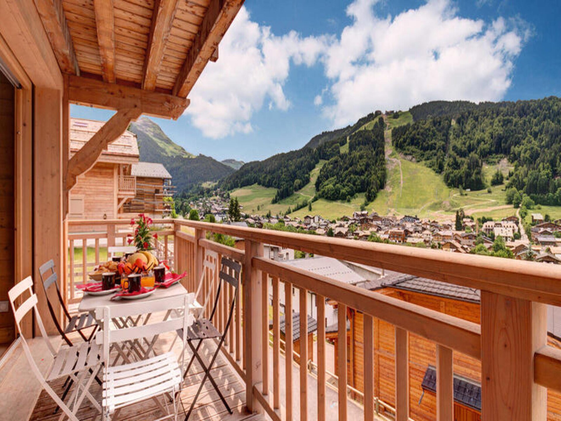 Appartement Le Panoramix in Morzine met balkon en uitzicht op de Alpen - foto 4
