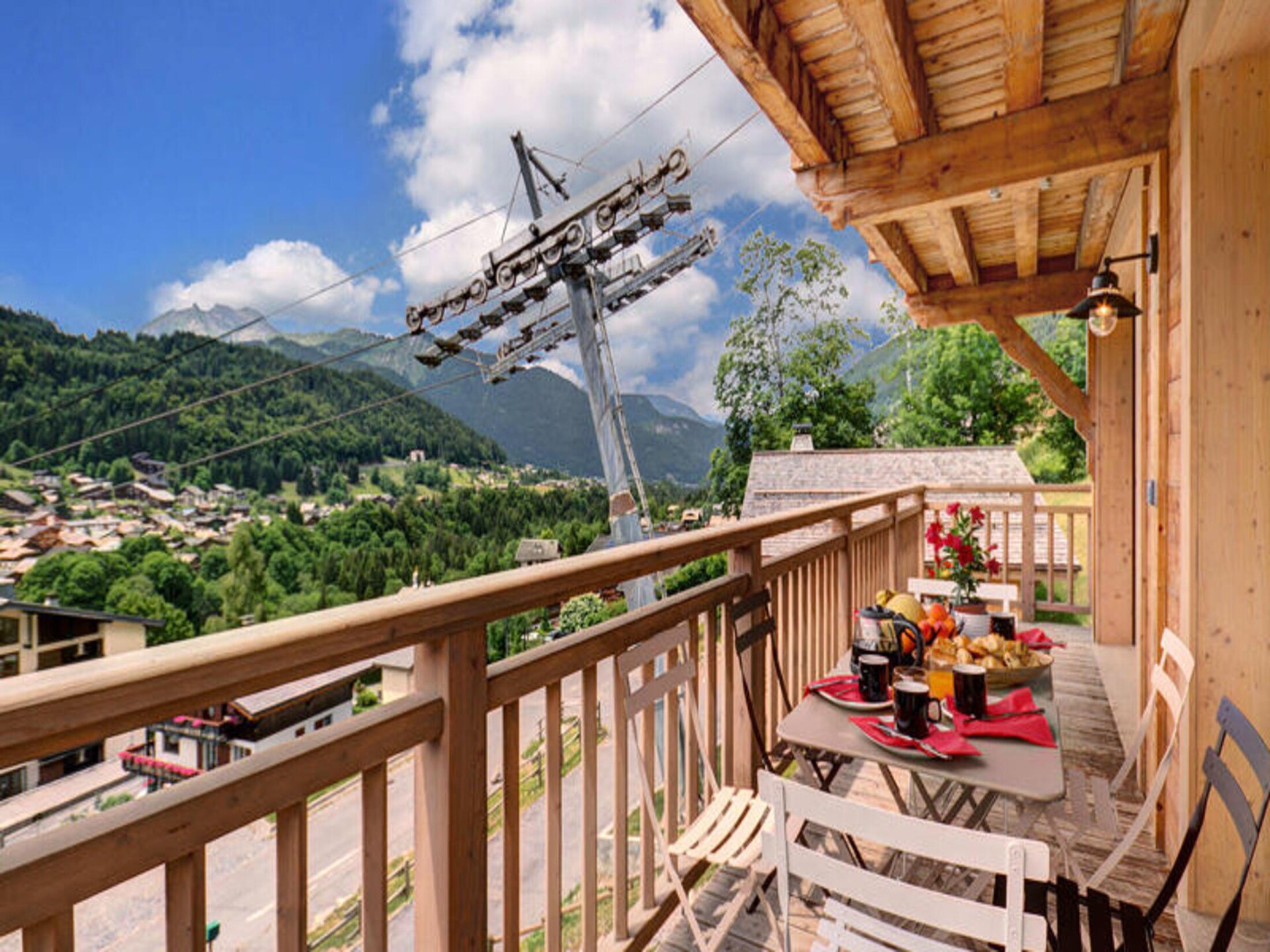 Appartement Le Panoramix in Morzine met balkon en uitzicht op de Alpen - foto 23