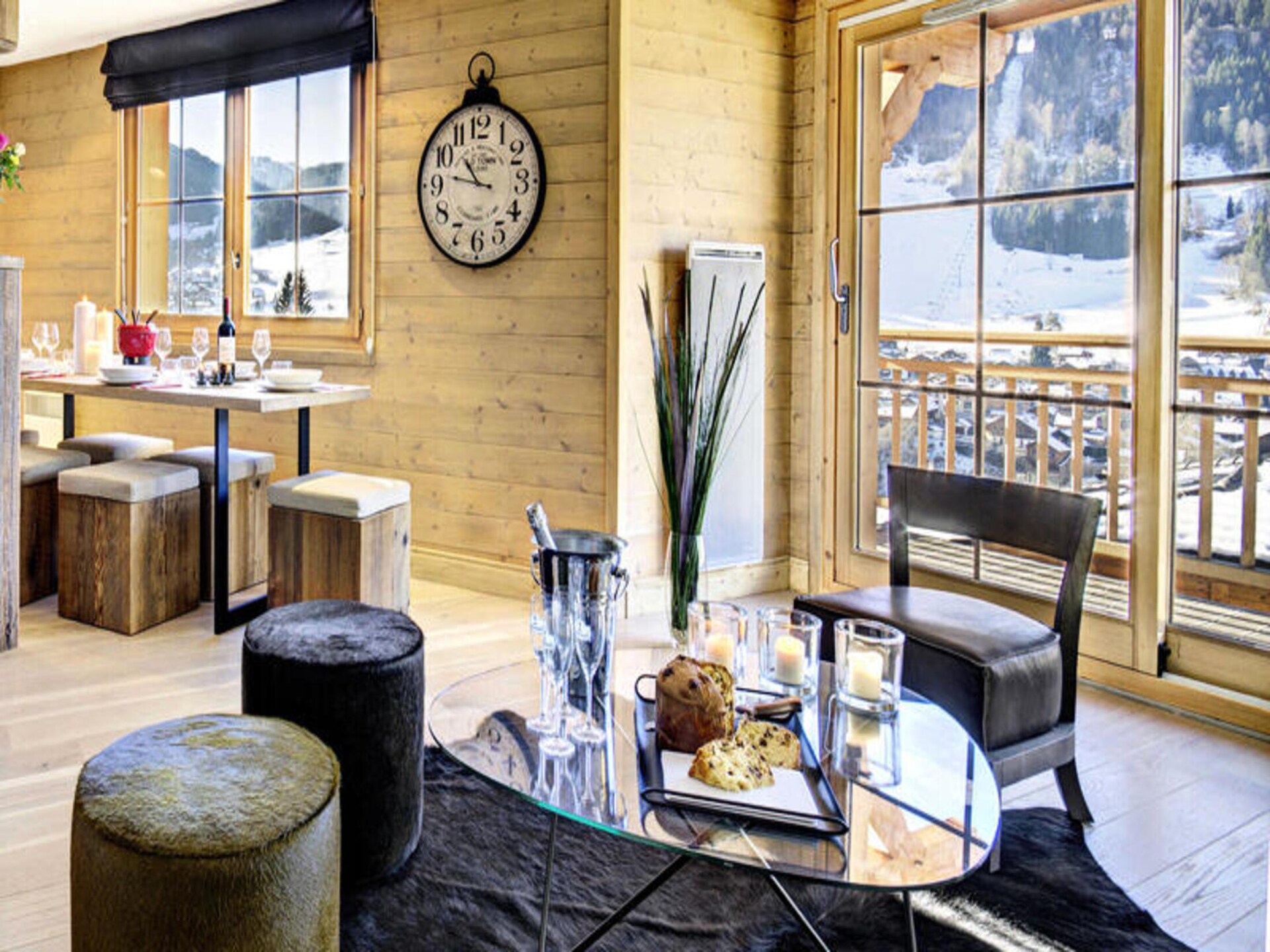 Appartement Le Panoramix in Morzine met balkon en uitzicht op de Alpen - foto 11