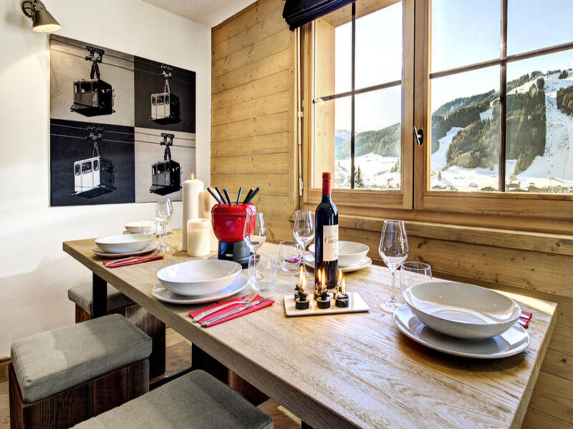 Appartement Le Panoramix in Morzine met balkon en uitzicht op de Alpen - foto 12