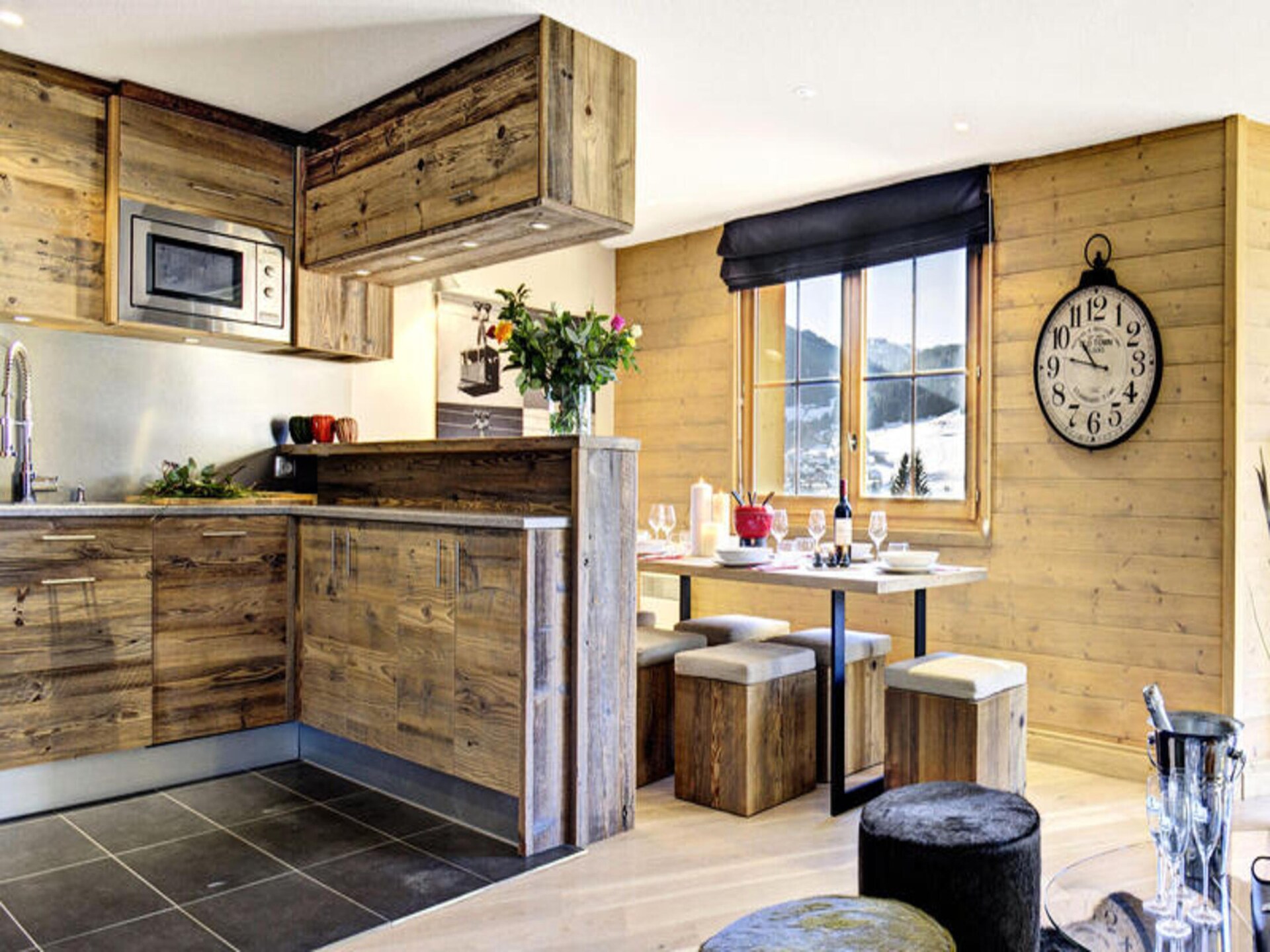 Appartement Le Panoramix in Morzine met balkon en uitzicht op de Alpen - foto 13