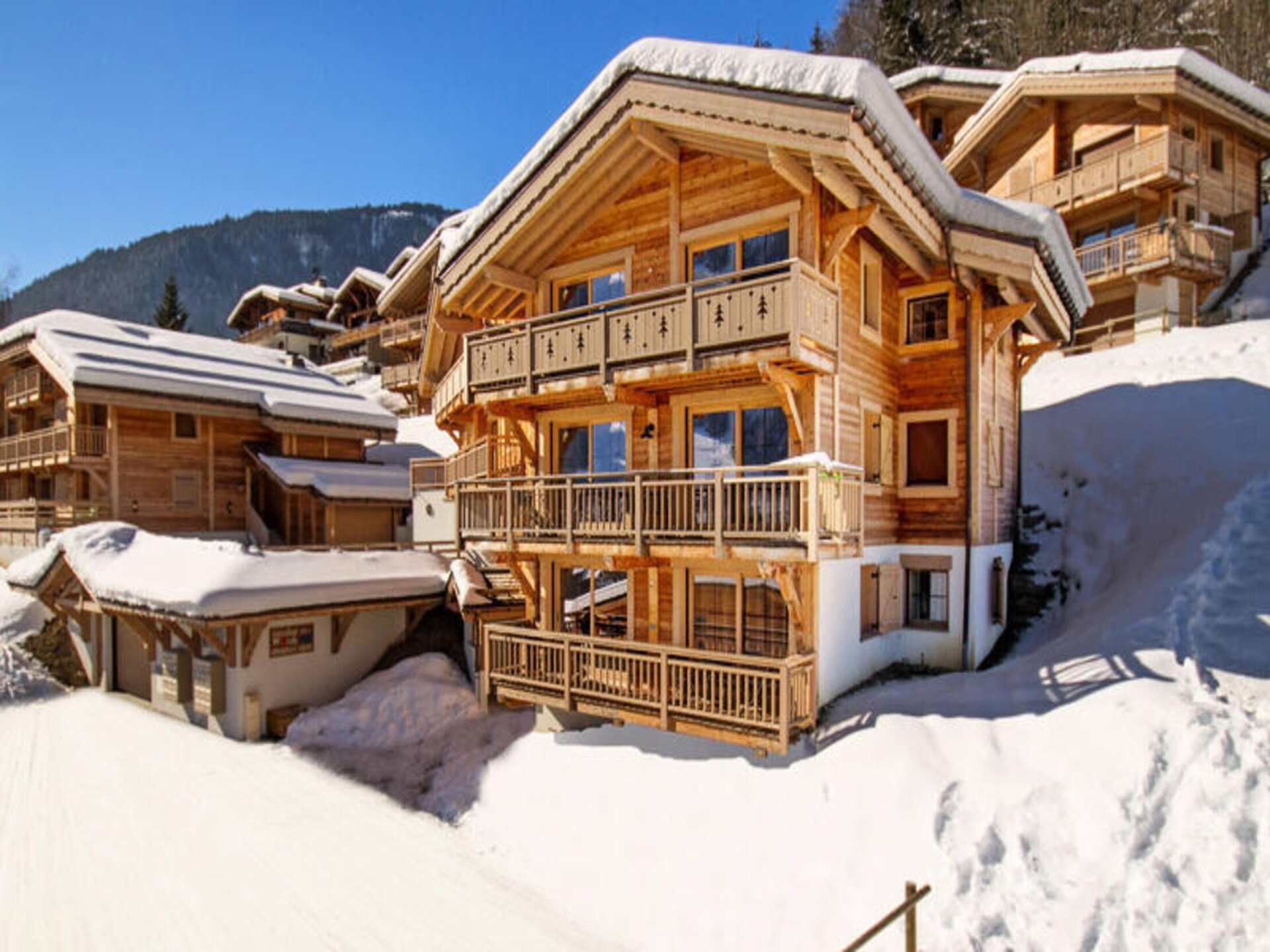 Appartement Le Panoramix in Morzine met balkon en uitzicht op de Alpen - foto 8