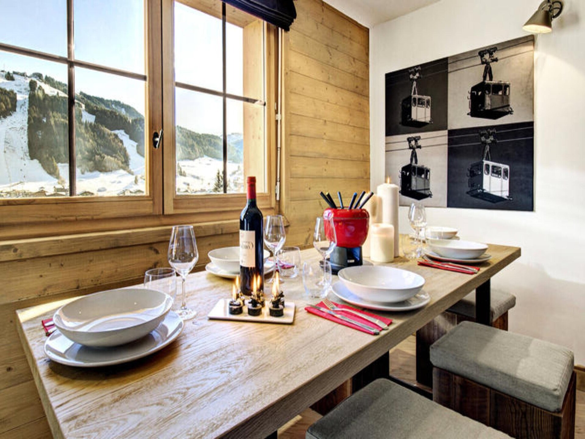 Appartement Le Panoramix in Morzine met balkon en uitzicht op de Alpen - foto 7