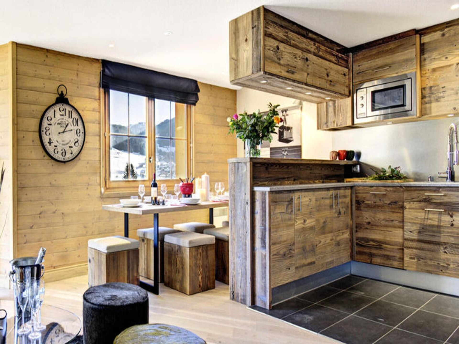 Appartement Le Panoramix in Morzine met balkon en uitzicht op de Alpen - foto 14