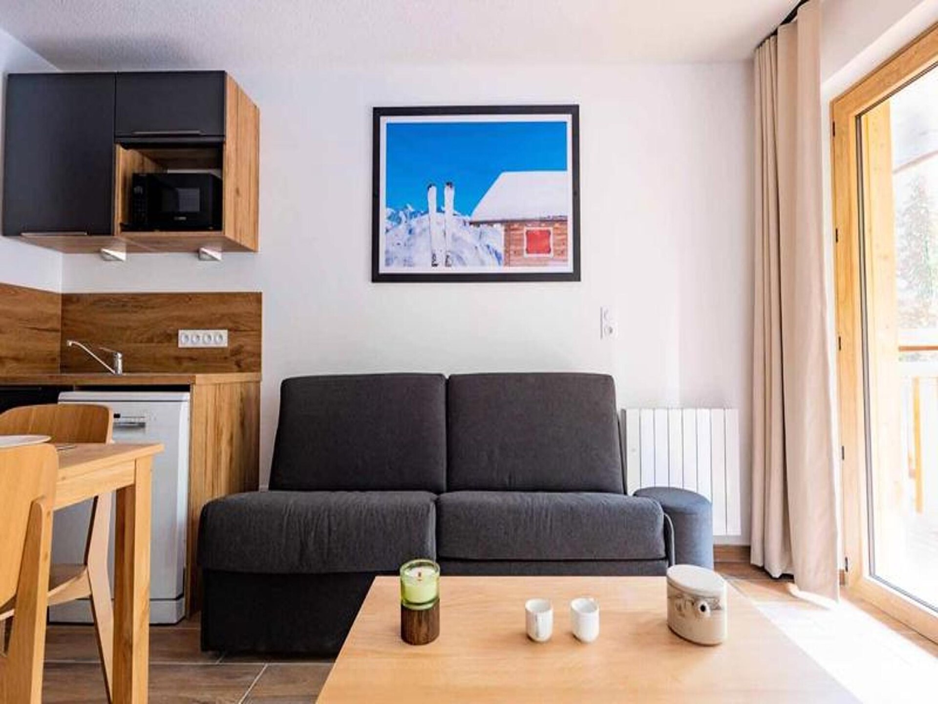 Knus appartement in Vars met balkon, vlakbij de piste - foto 9