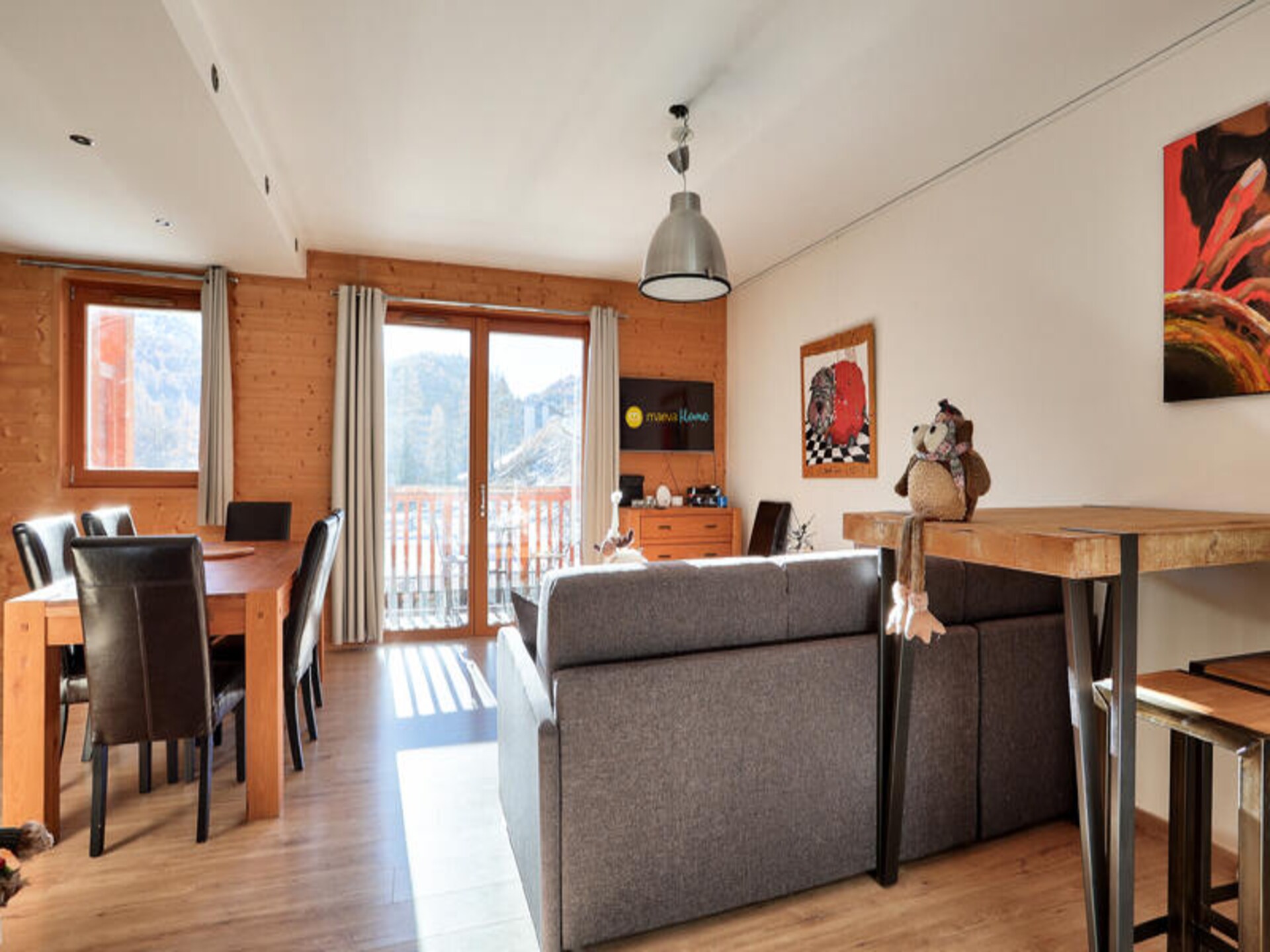 Ruim appartement voor 8 personen met balkon en uitzicht op de bergen in Vars - foto 8