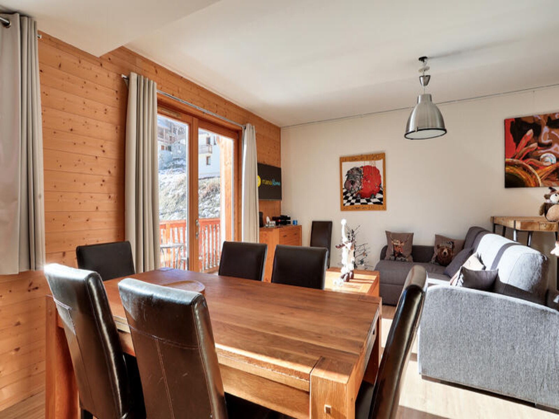 Ruim appartement voor 8 personen met balkon en uitzicht op de bergen in Vars - foto 9