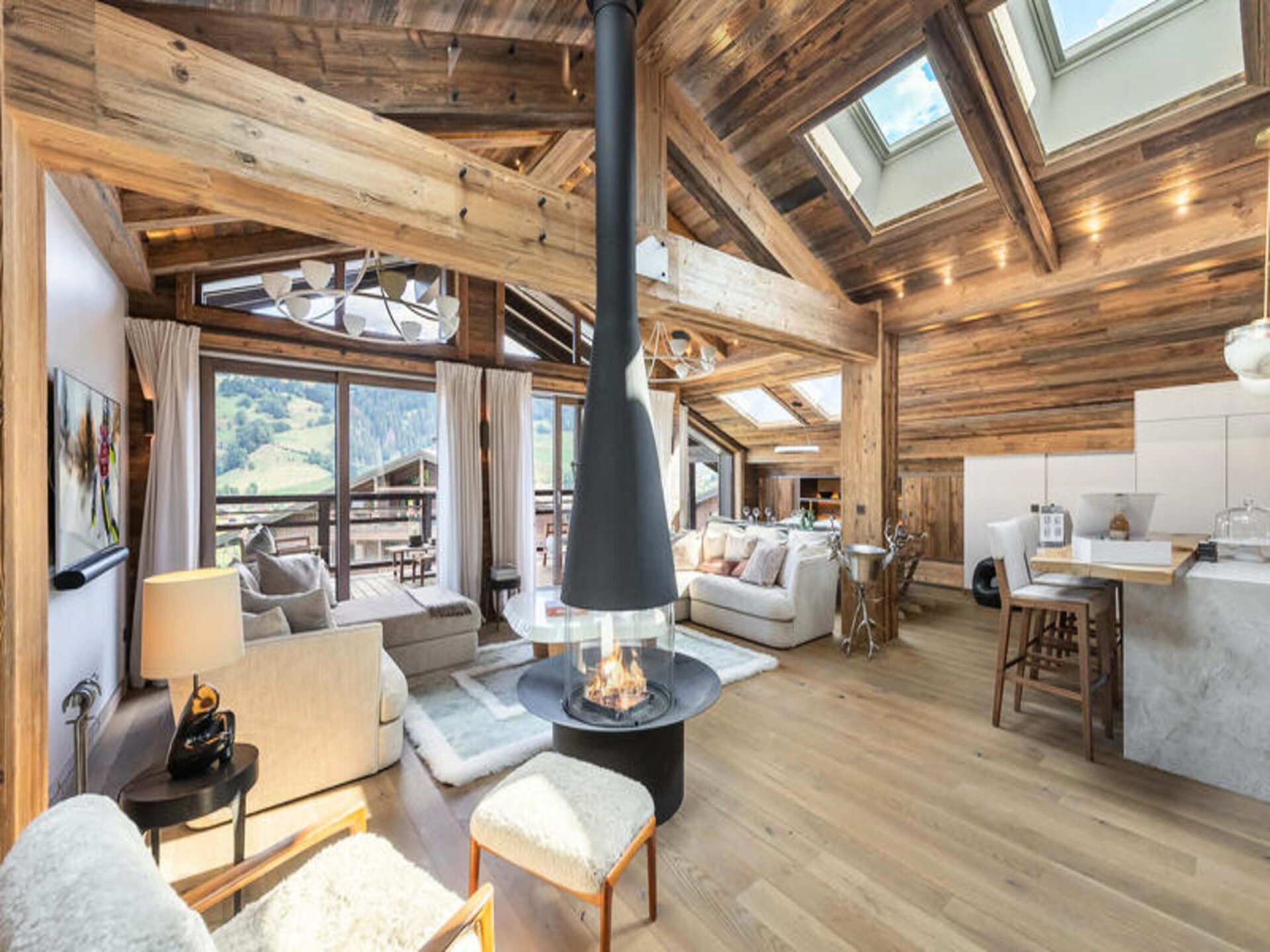 Penthouse voor 10 personen met uitzicht op de vallei in Megève - foto 27