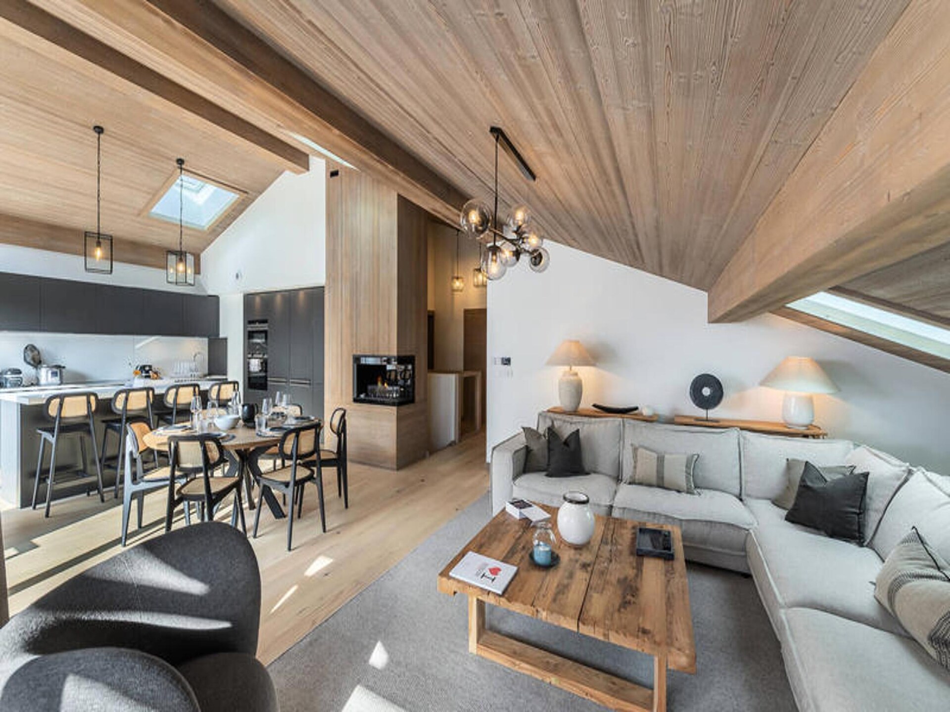 Ruim triplex appartement voor 10 personen met sauna, vlakbij de pistes van Megève - foto 19