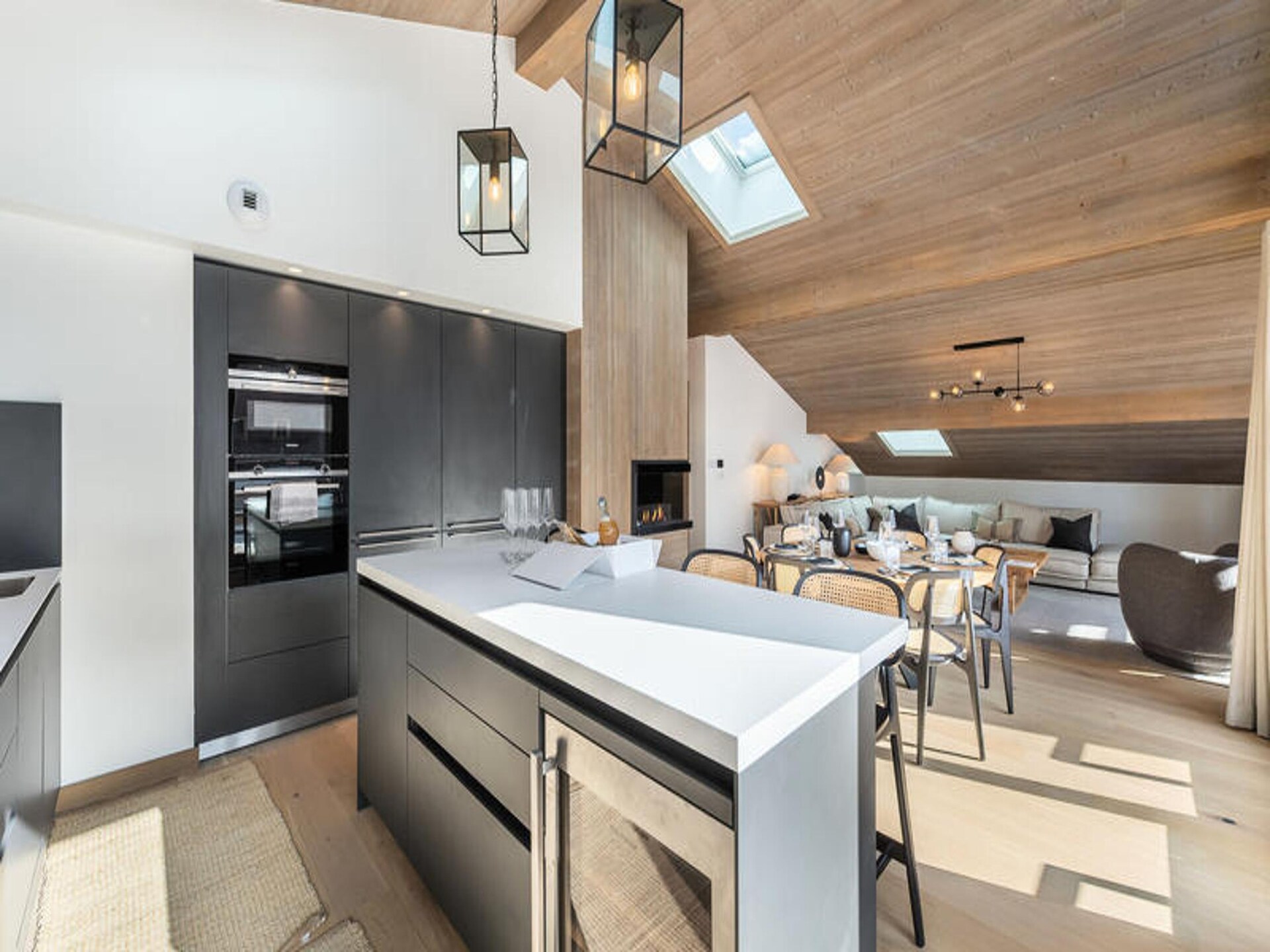 Ruim triplex appartement voor 10 personen met sauna, vlakbij de pistes van Megève - foto 5