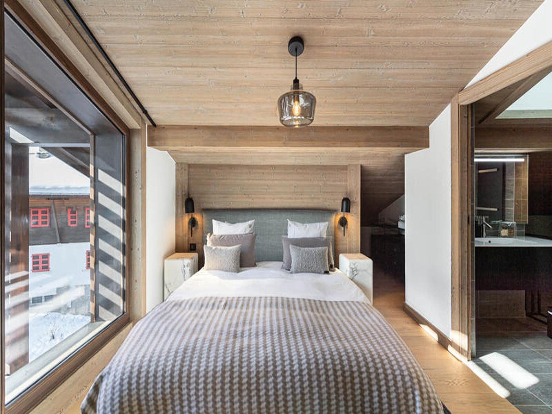 Ruim triplex appartement voor 10 personen met sauna, vlakbij de pistes van Megève - foto 23