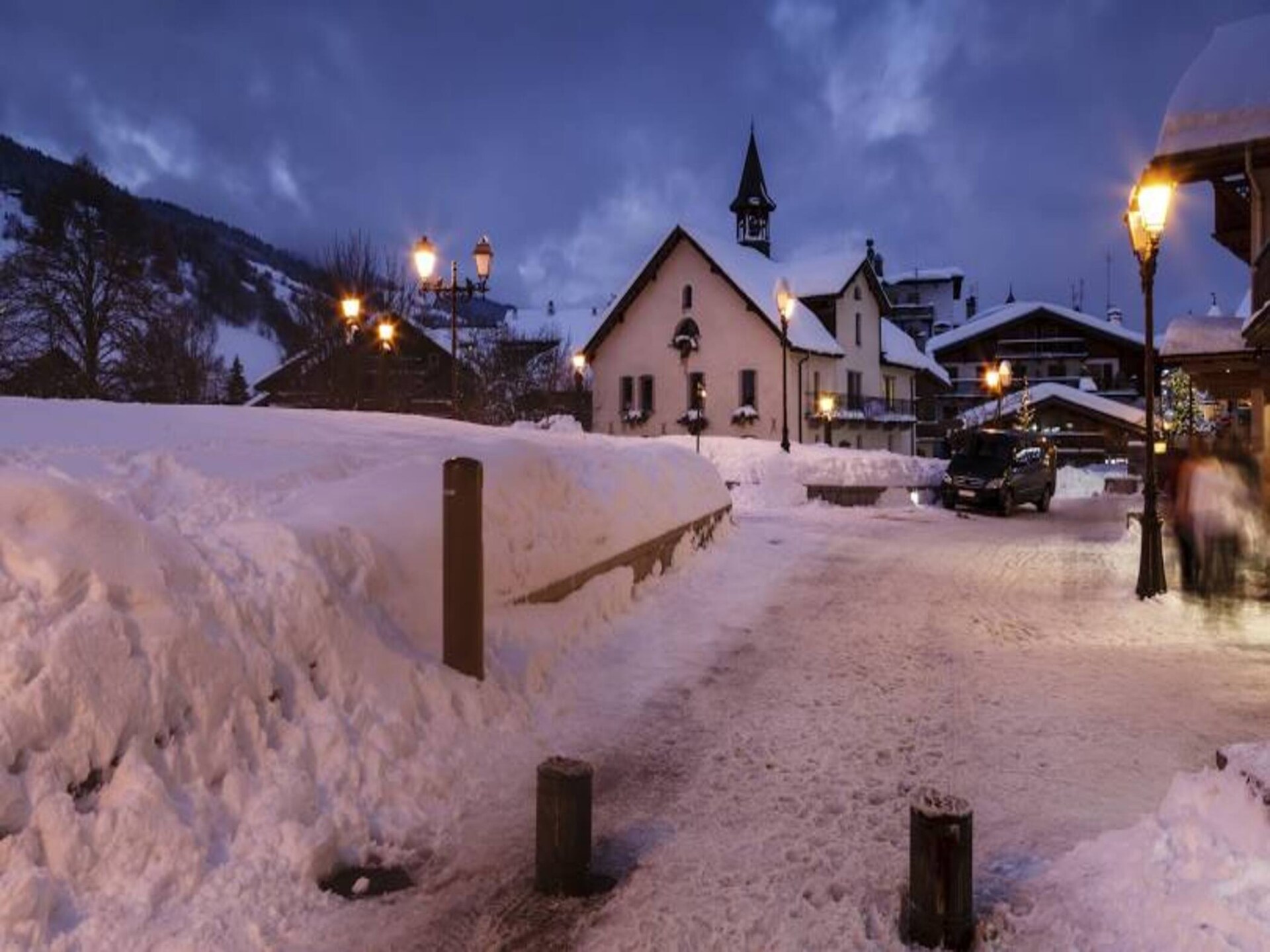 Ruim triplex appartement voor 10 personen met sauna, vlakbij de pistes van Megève - foto 31