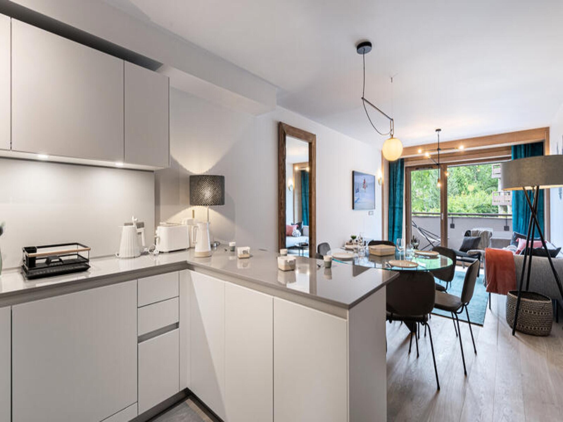 Modern appartement in Megève met uitzicht op de Mont-Blanc en wellness - foto 9