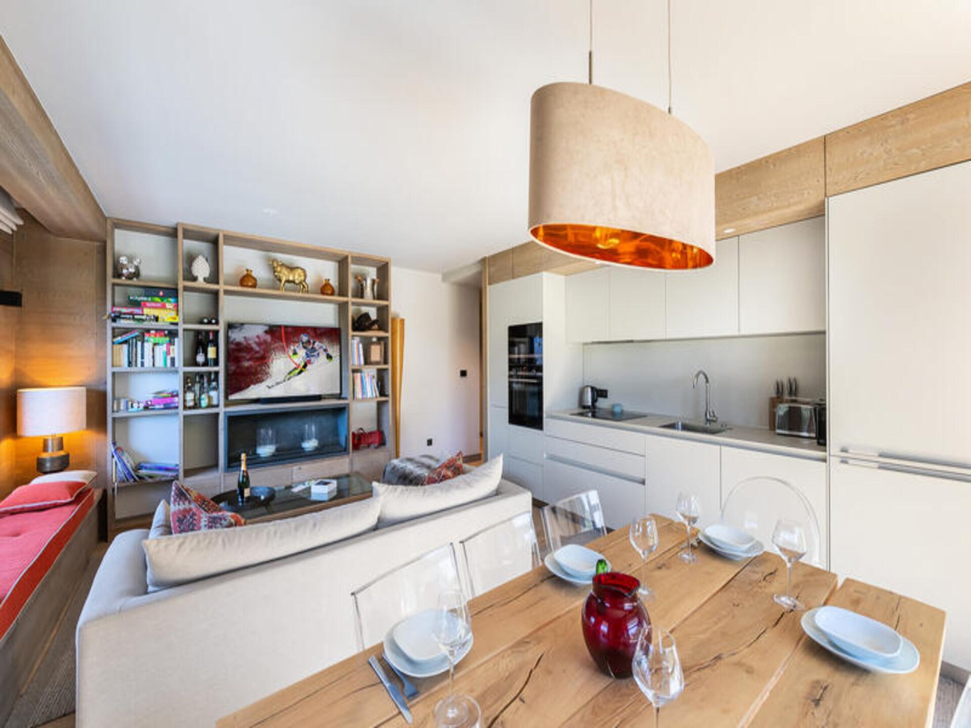 Luxe appartement Résidence Stallion C in Megève met wellness en ski-inn - foto 10