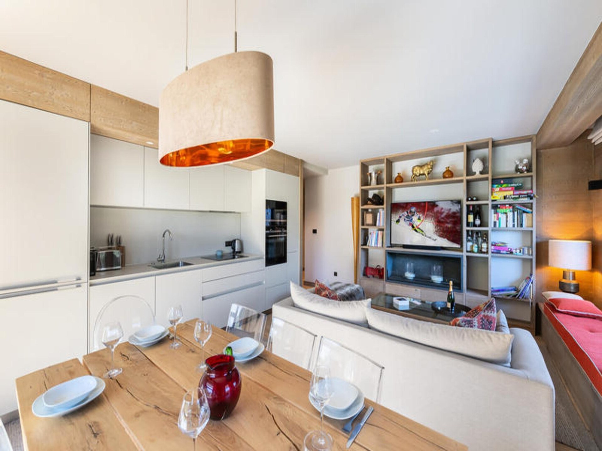 Luxe appartement Résidence Stallion C in Megève met wellness en ski-inn - foto 11
