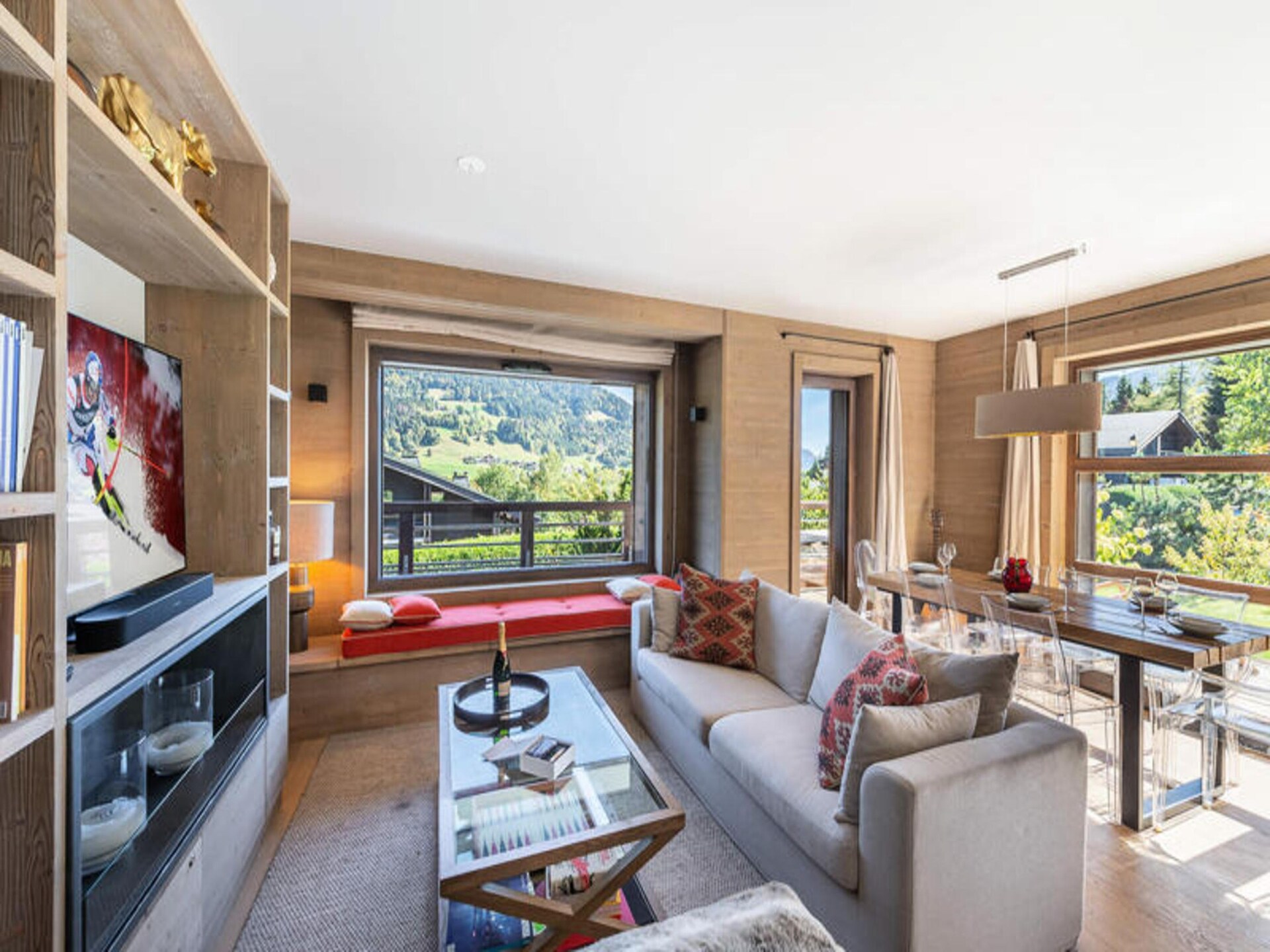 Luxe appartement Résidence Stallion C in Megève met wellness en ski-inn - foto 17