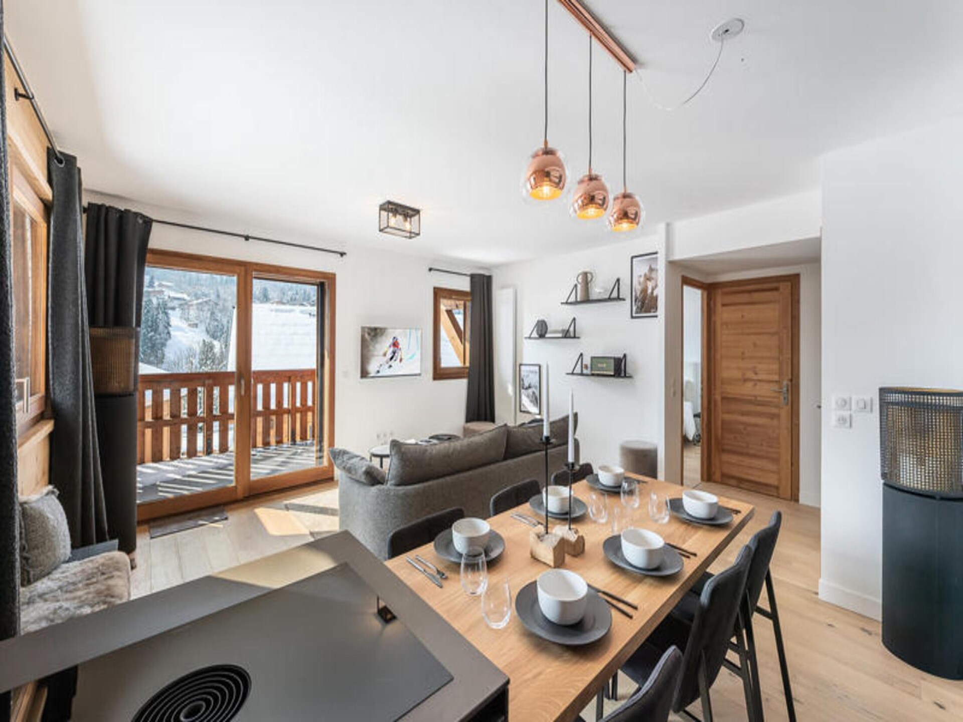 Licht appartement op zonnige heuvel met uitzicht op Rochebrune - foto 9