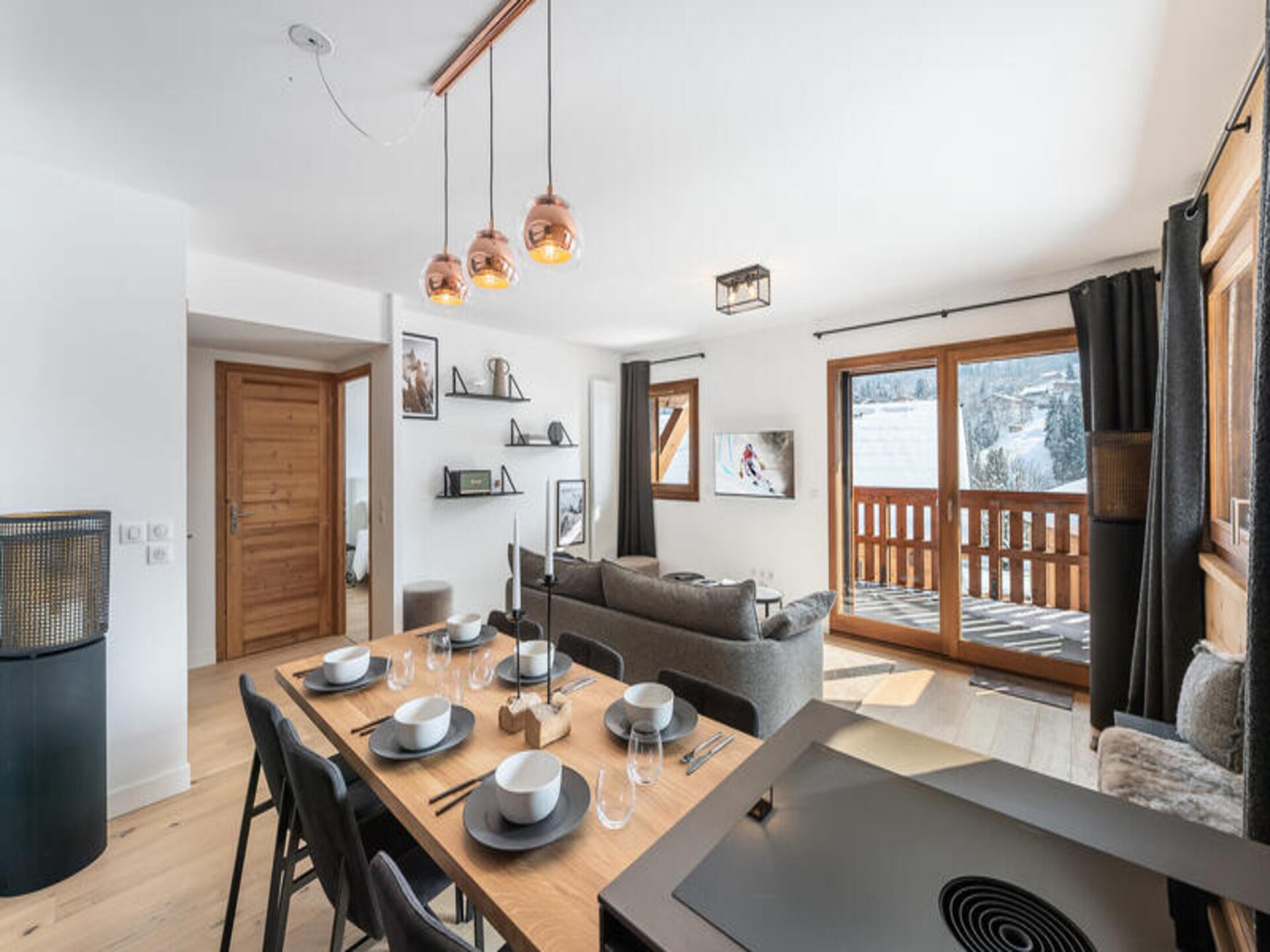 Licht appartement op zonnige heuvel met uitzicht op Rochebrune - foto 10