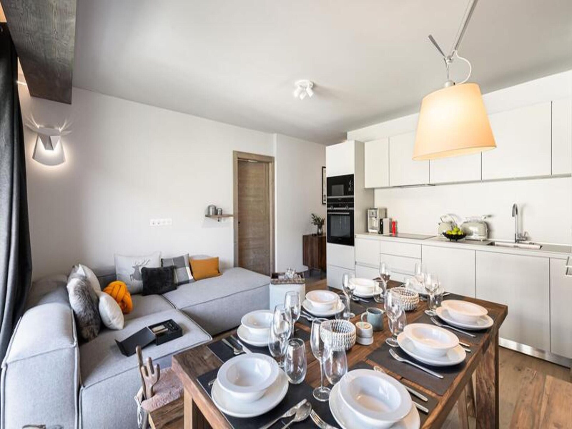 Résidence Stallion B: Ruim appartement met zwembad & sauna in Megève - foto 29