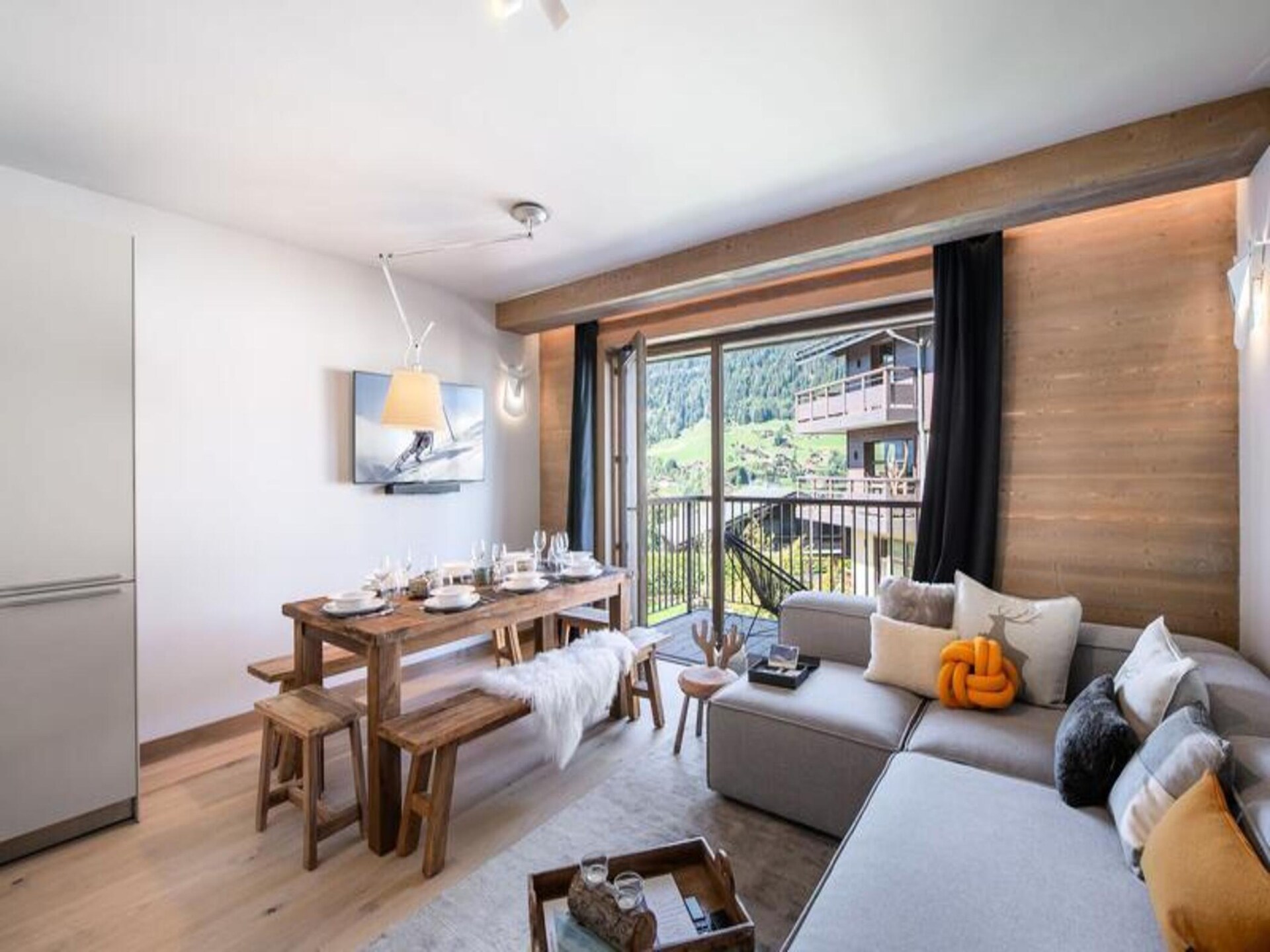 Résidence Stallion B: Ruim appartement met zwembad & sauna in Megève - foto 27