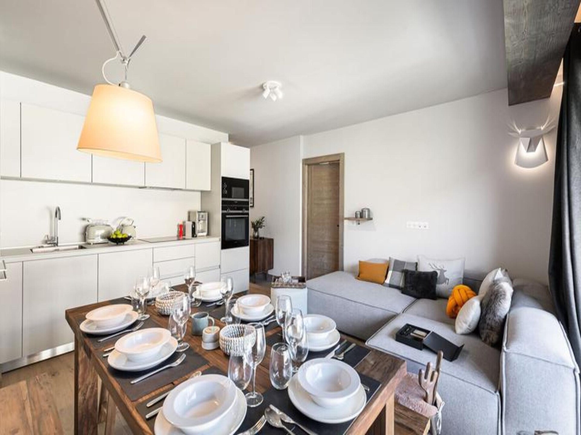 Résidence Stallion B: Ruim appartement met zwembad & sauna in Megève - foto 18