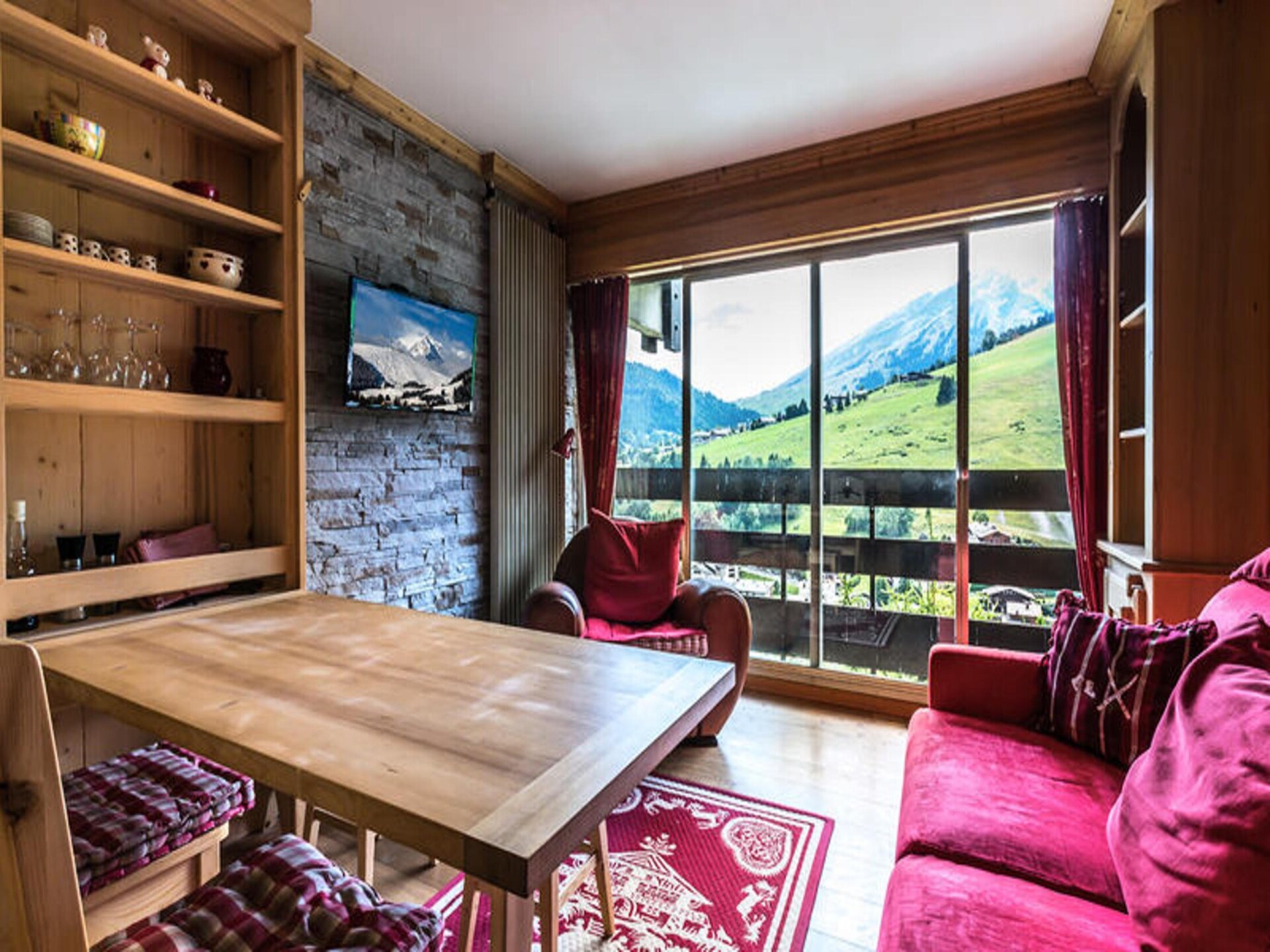 Knusse studio voor 4 aan de voet van de Aravis met uitzicht - foto 25