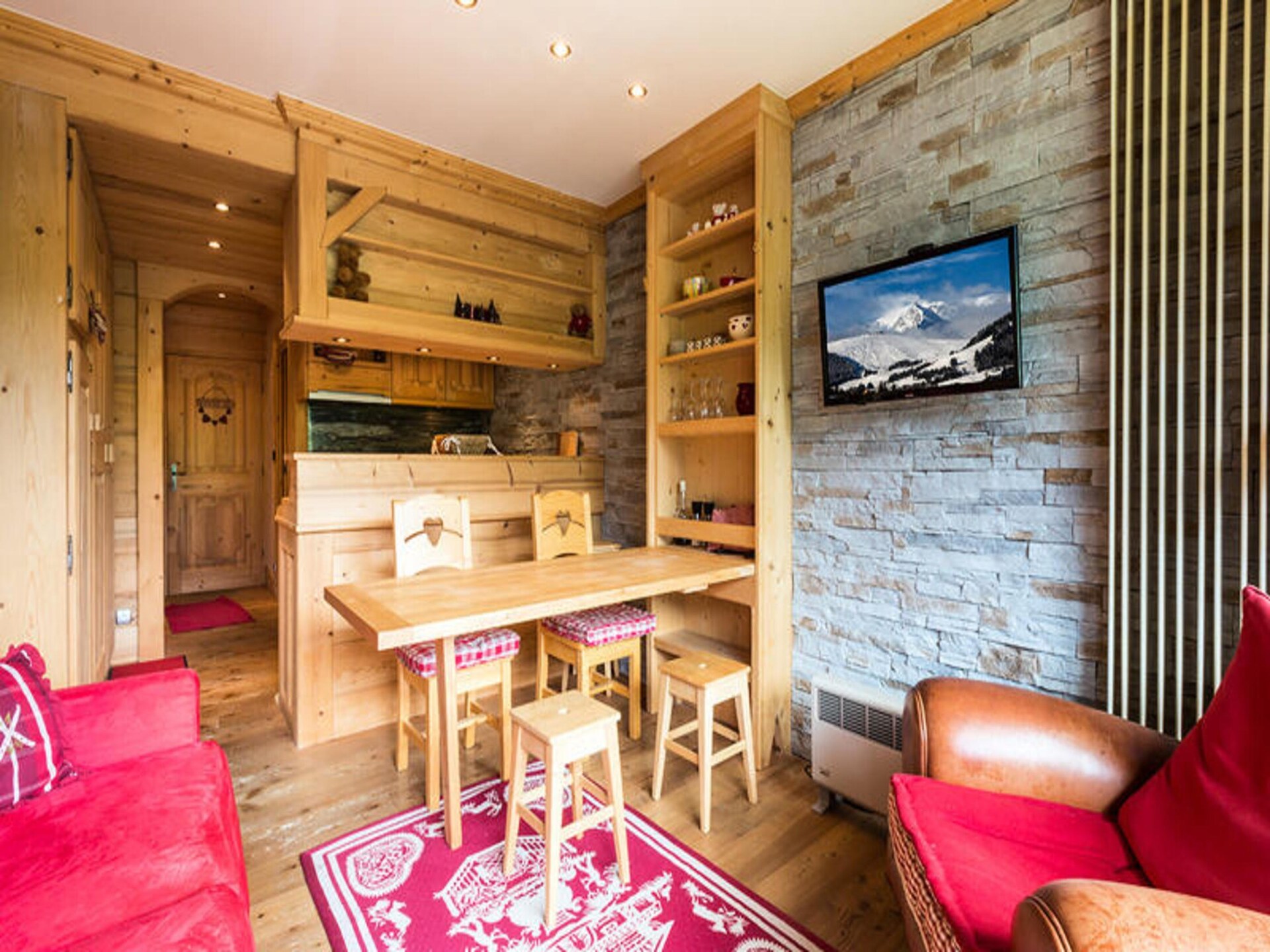 Knusse studio voor 4 aan de voet van de Aravis met uitzicht - foto 17