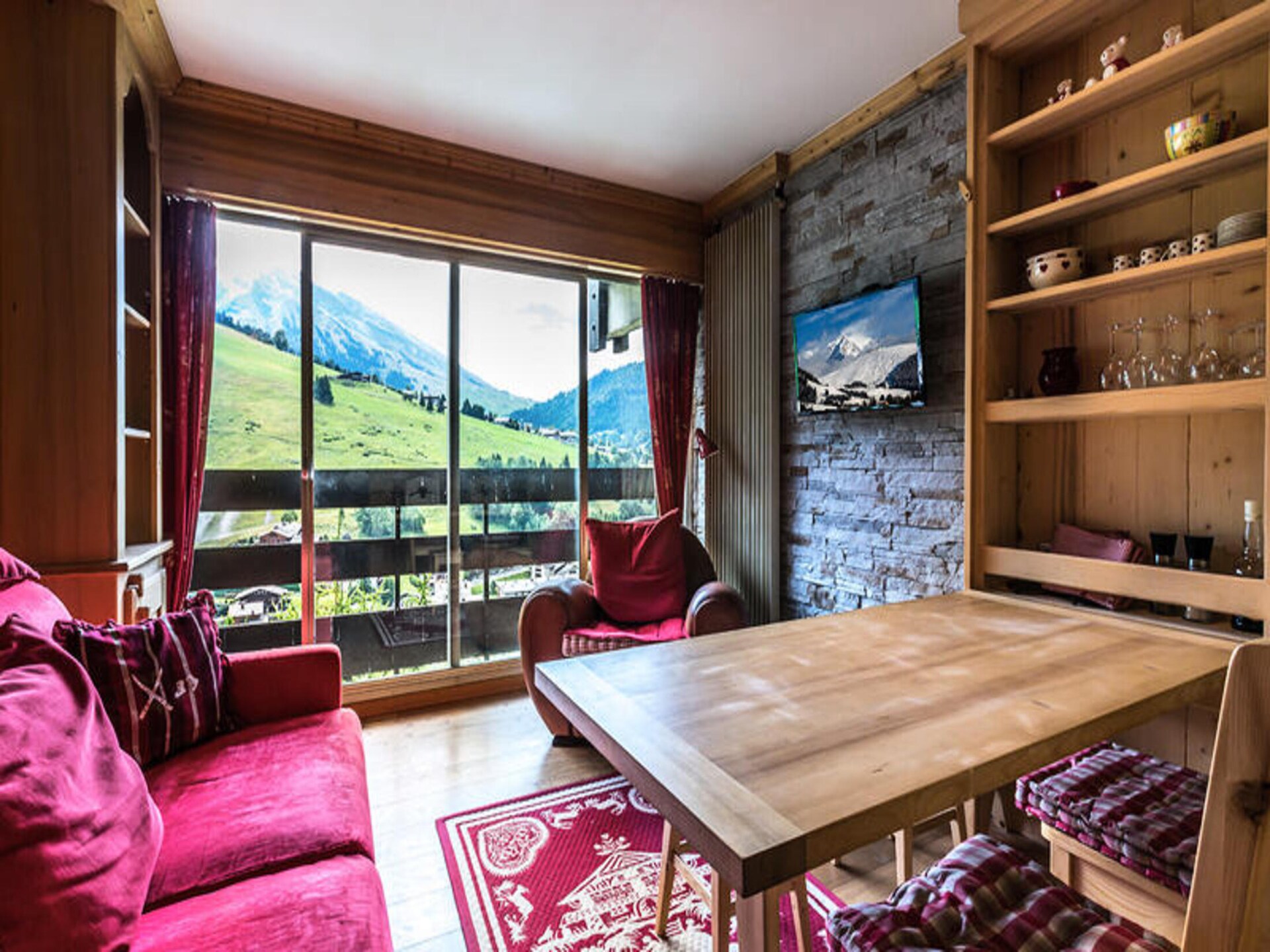 Knusse studio voor 4 aan de voet van de Aravis met uitzicht - foto 21