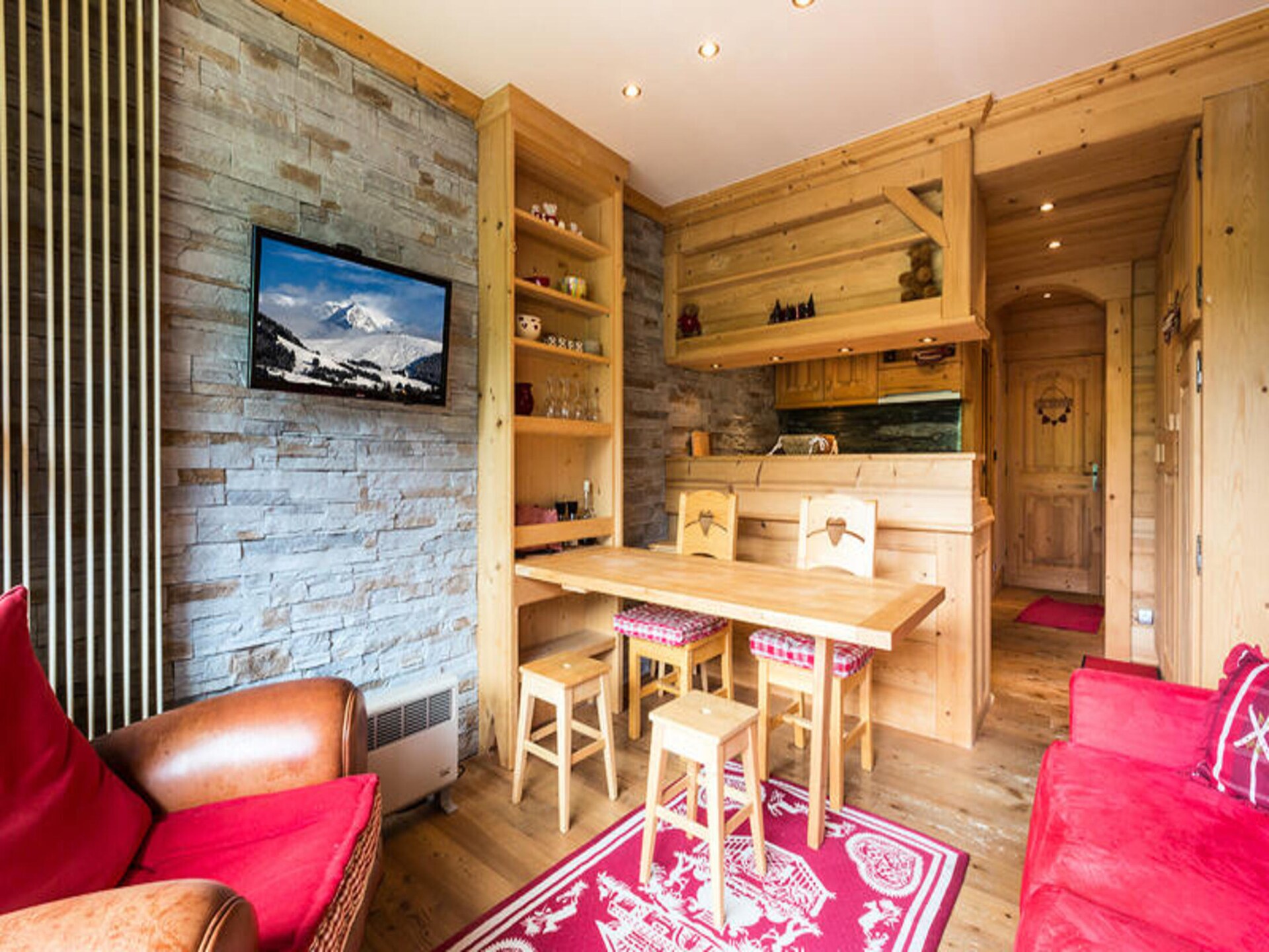 Knusse studio voor 4 aan de voet van de Aravis met uitzicht - foto 22