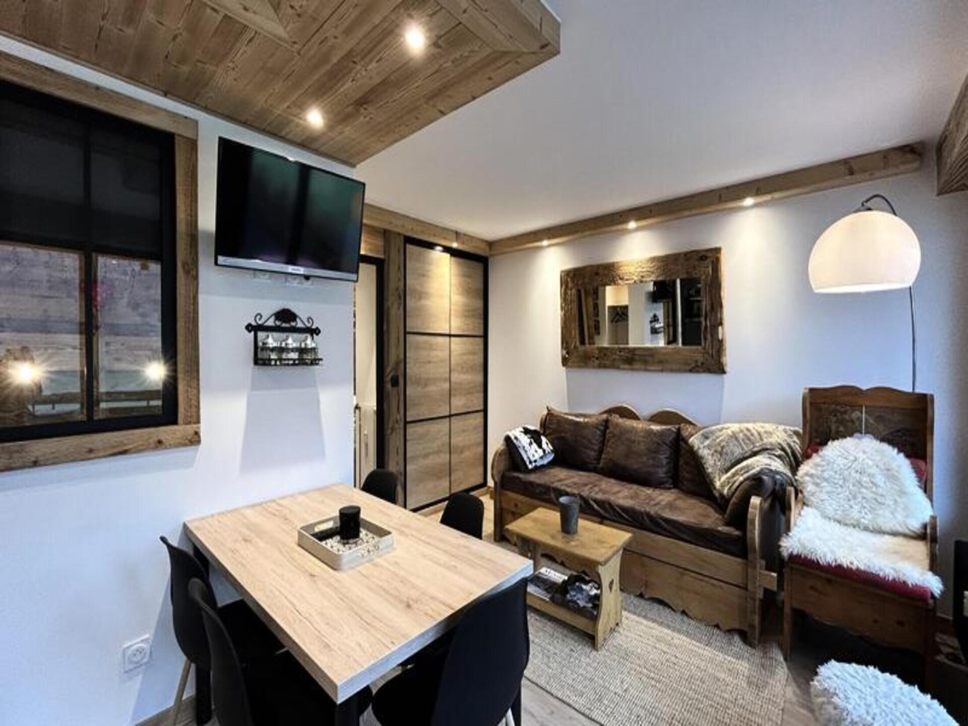 Knusse studio aan de piste met panoramisch uitzicht op de Aravis - foto 5