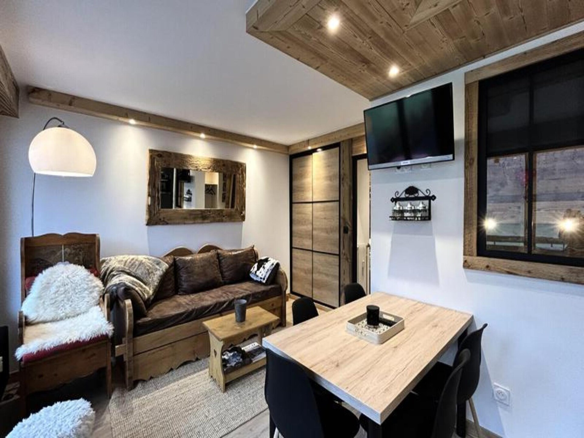 Knusse studio aan de piste met panoramisch uitzicht op de Aravis - foto 7