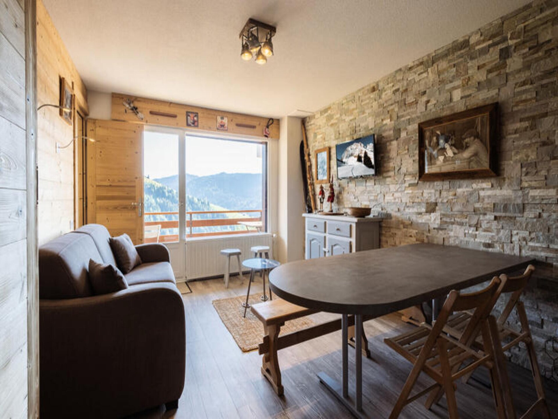 Zonnig studio-appartement voor 6 met uitzicht op de Aravis, La Clusaz - foto 22