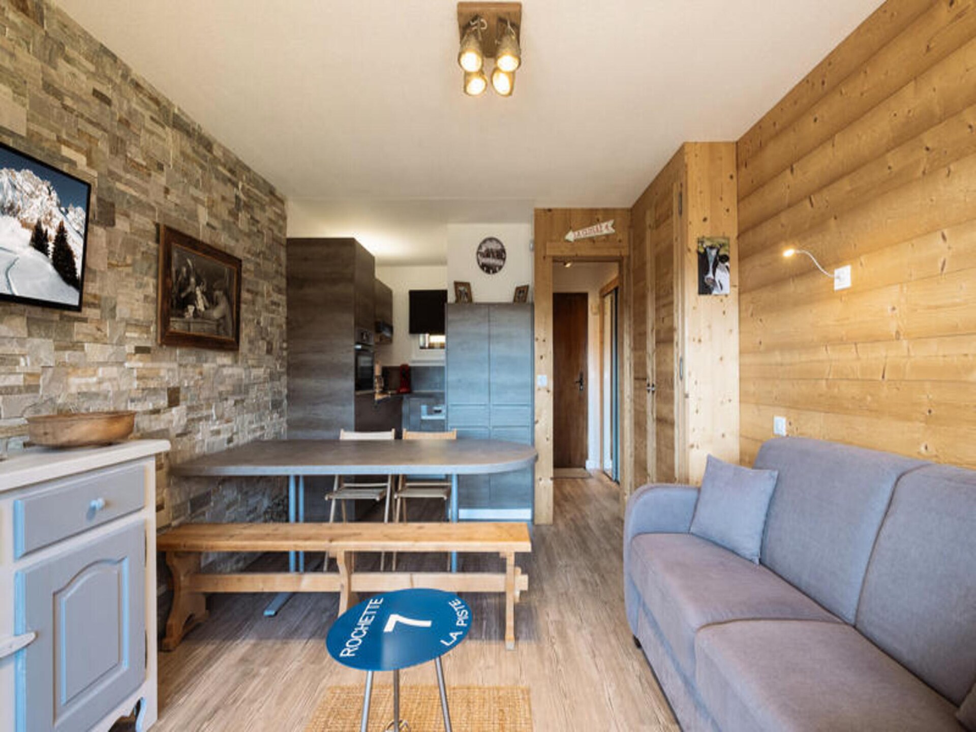 Zonnig studio-appartement voor 6 met uitzicht op de Aravis, La Clusaz - foto 18