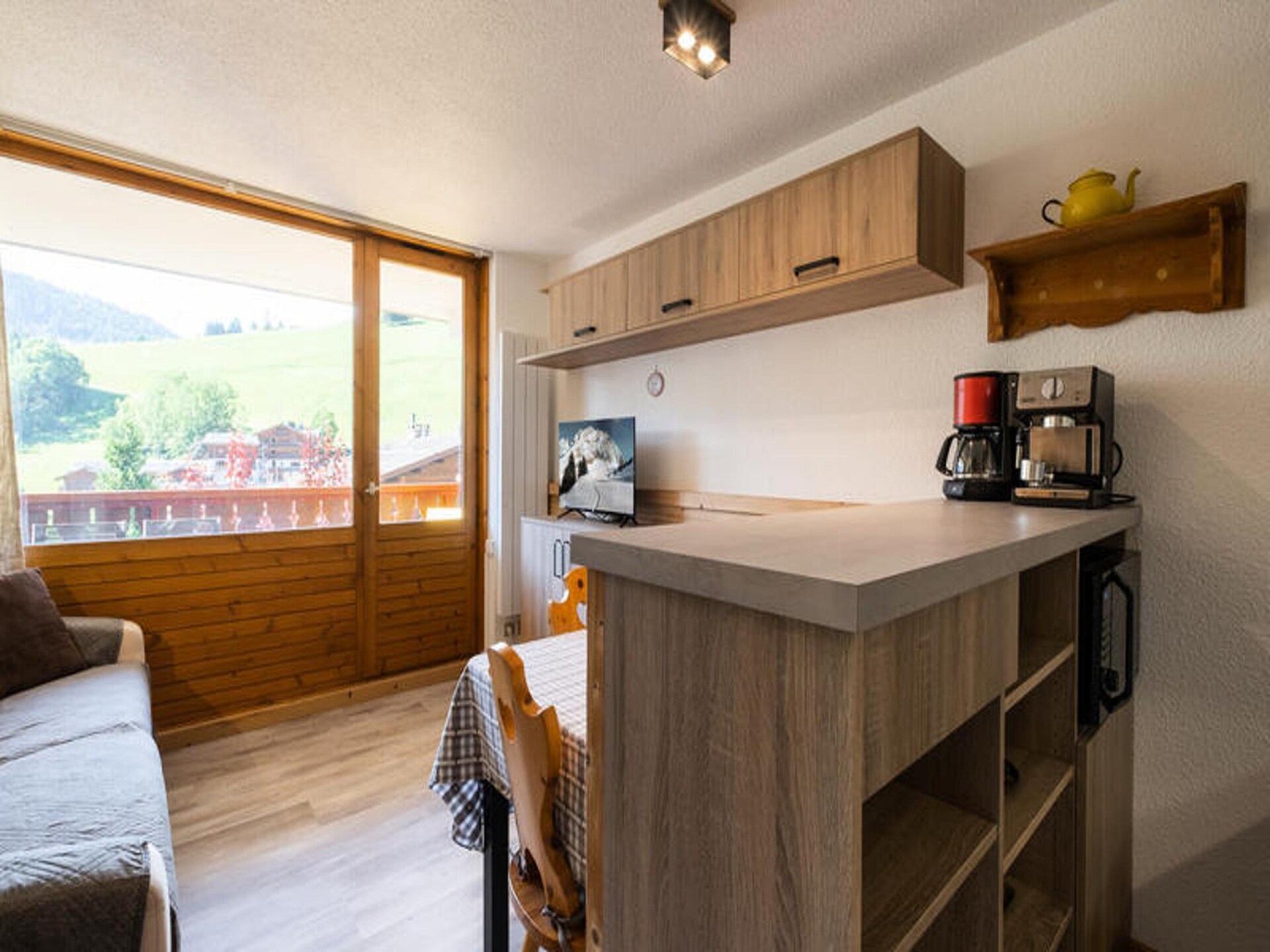 Zonnig studio-appartement in La Clusaz met balkon en uitzicht op de piste - foto 24