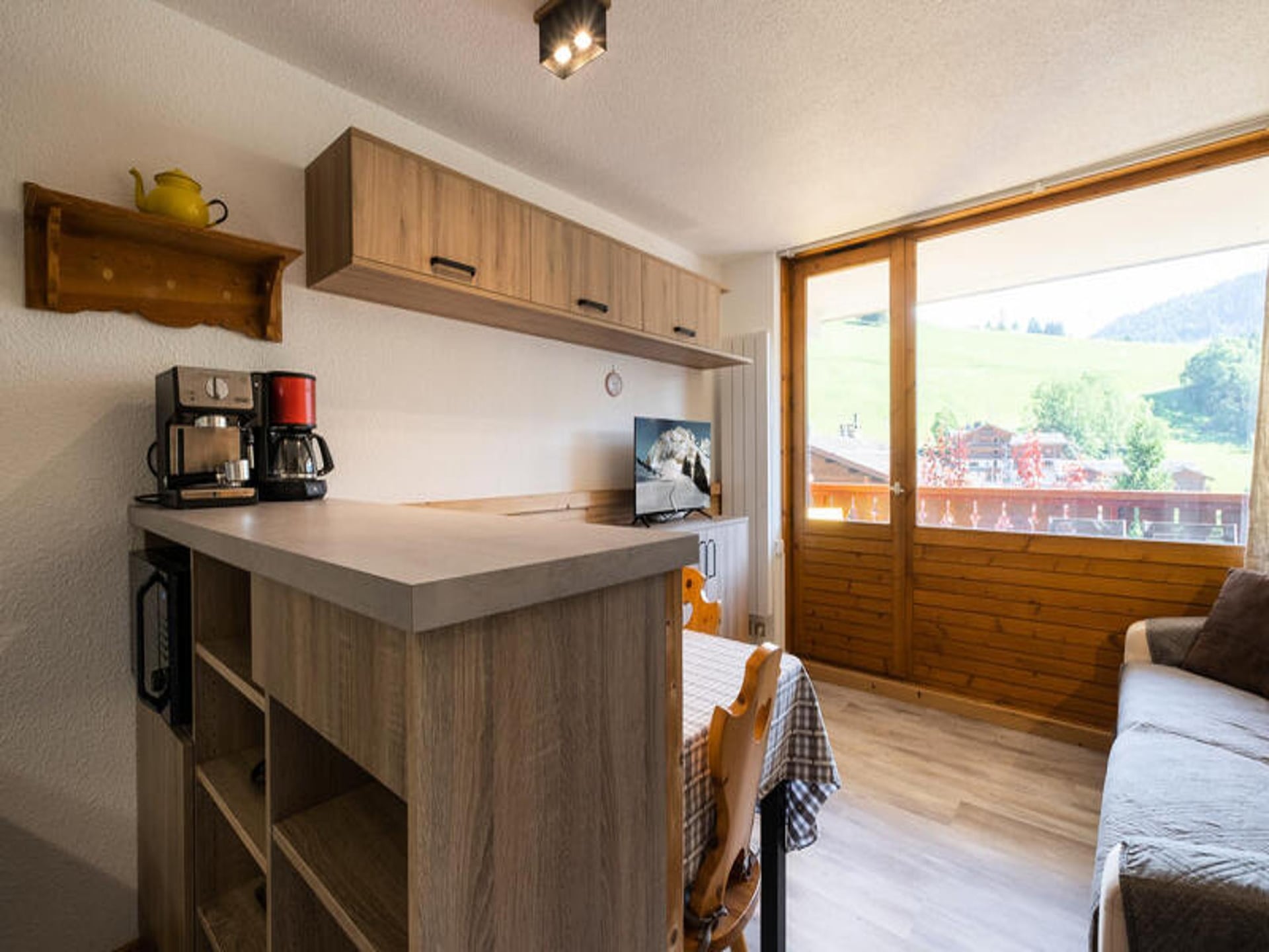Zonnig studio-appartement in La Clusaz met balkon en uitzicht op de piste - foto 39