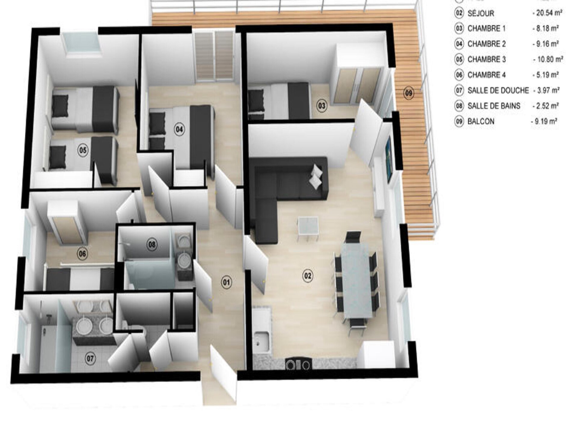 Ruim 8-persoons appartement op 100 meter van de piste in La Clusaz - foto 23