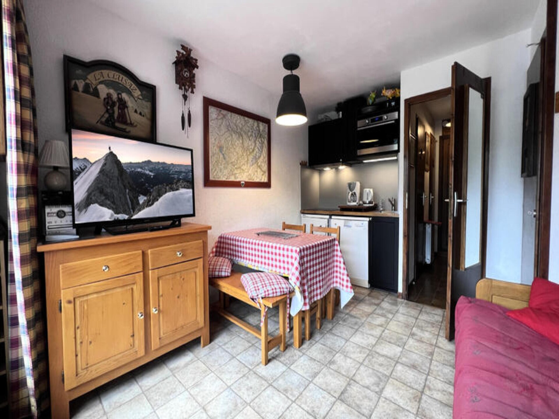Knusse studio voor 4 op de piste in La Clusaz met zuidbalkon - foto 3